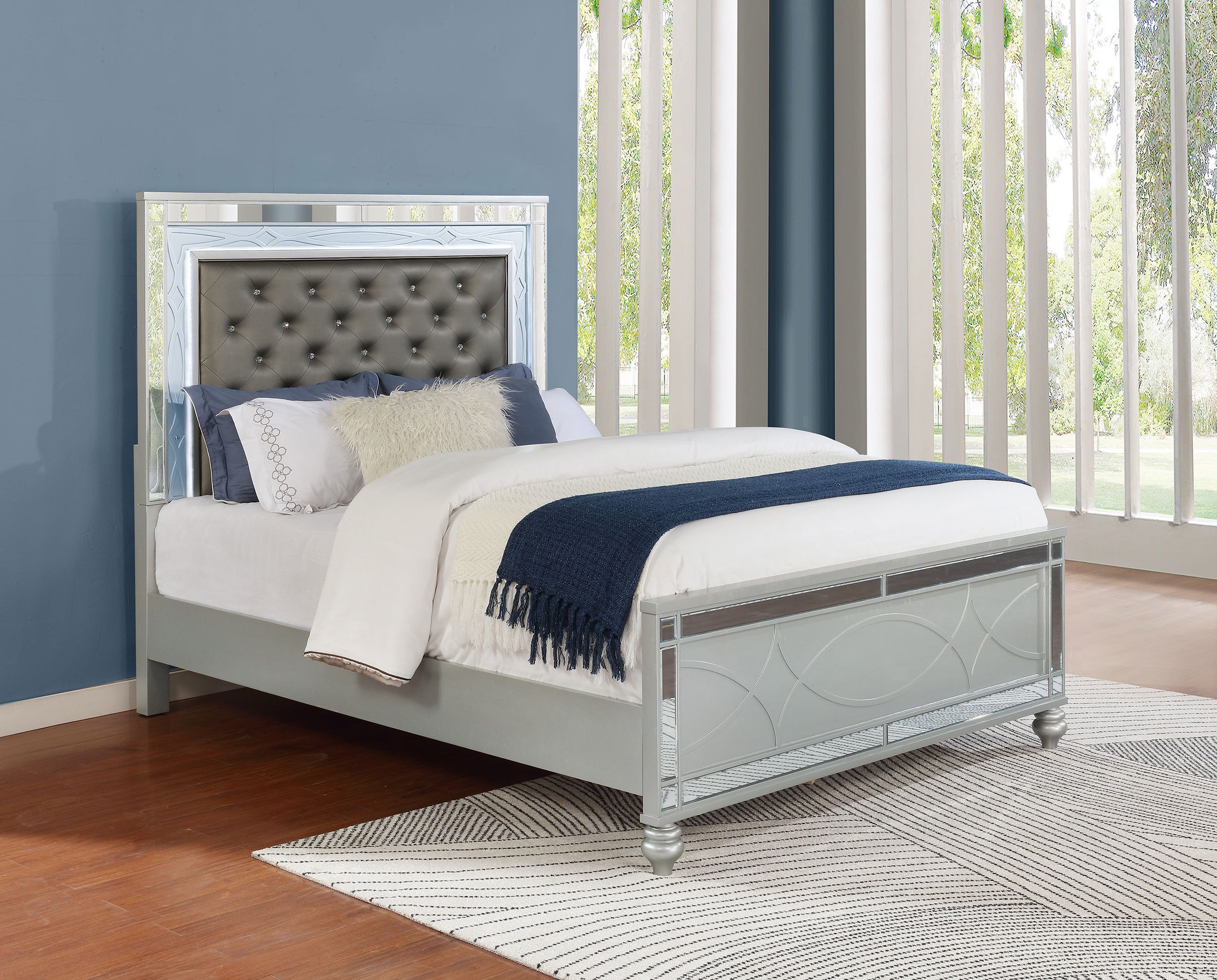 Gunnison Panel Bed with LED Lighting - Luxury Home Furniture (MI)
