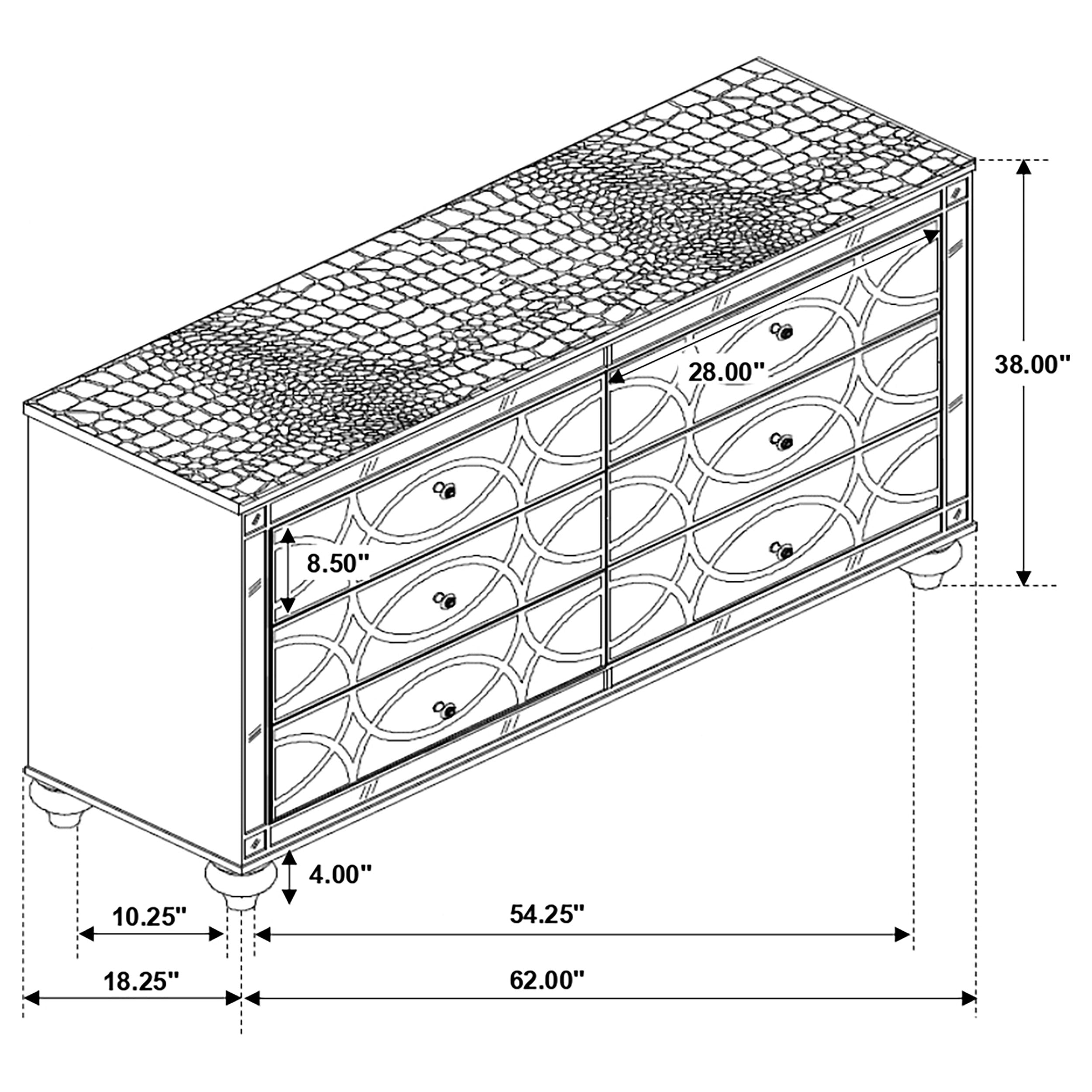Gunnison Dresser - Luxury Home Furniture (MI)