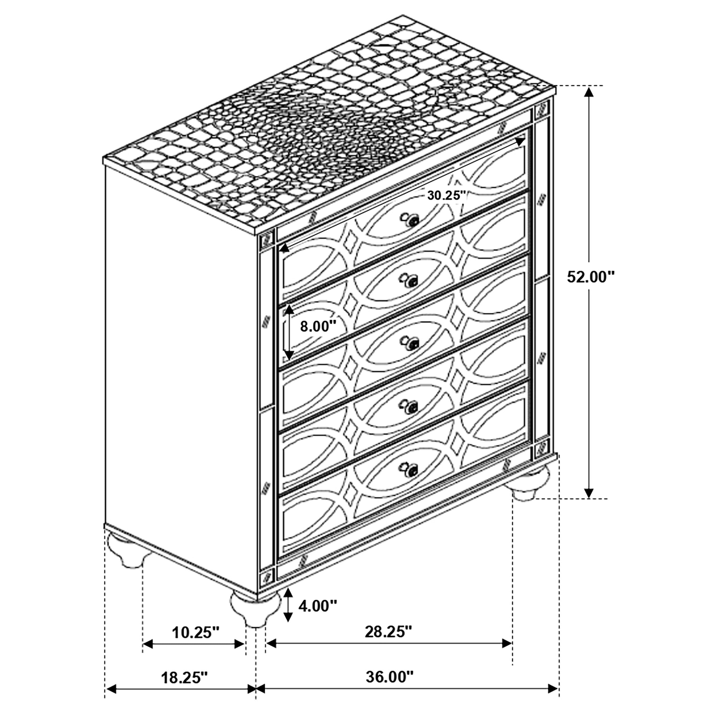 Gunnison Chest of Drawers - Luxury Home Furniture (MI)