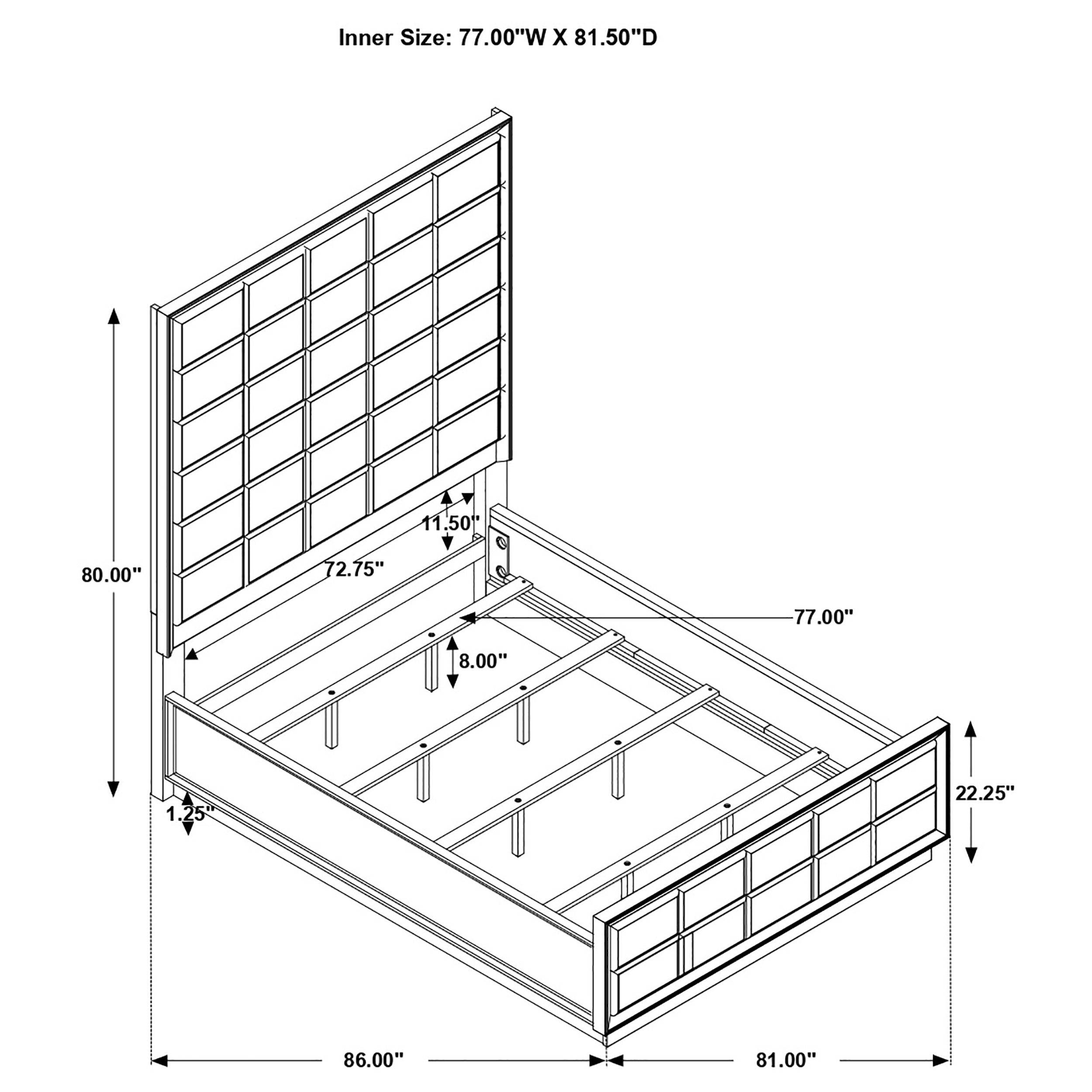 Durango Panel Bed - Luxury Home Furniture (MI)