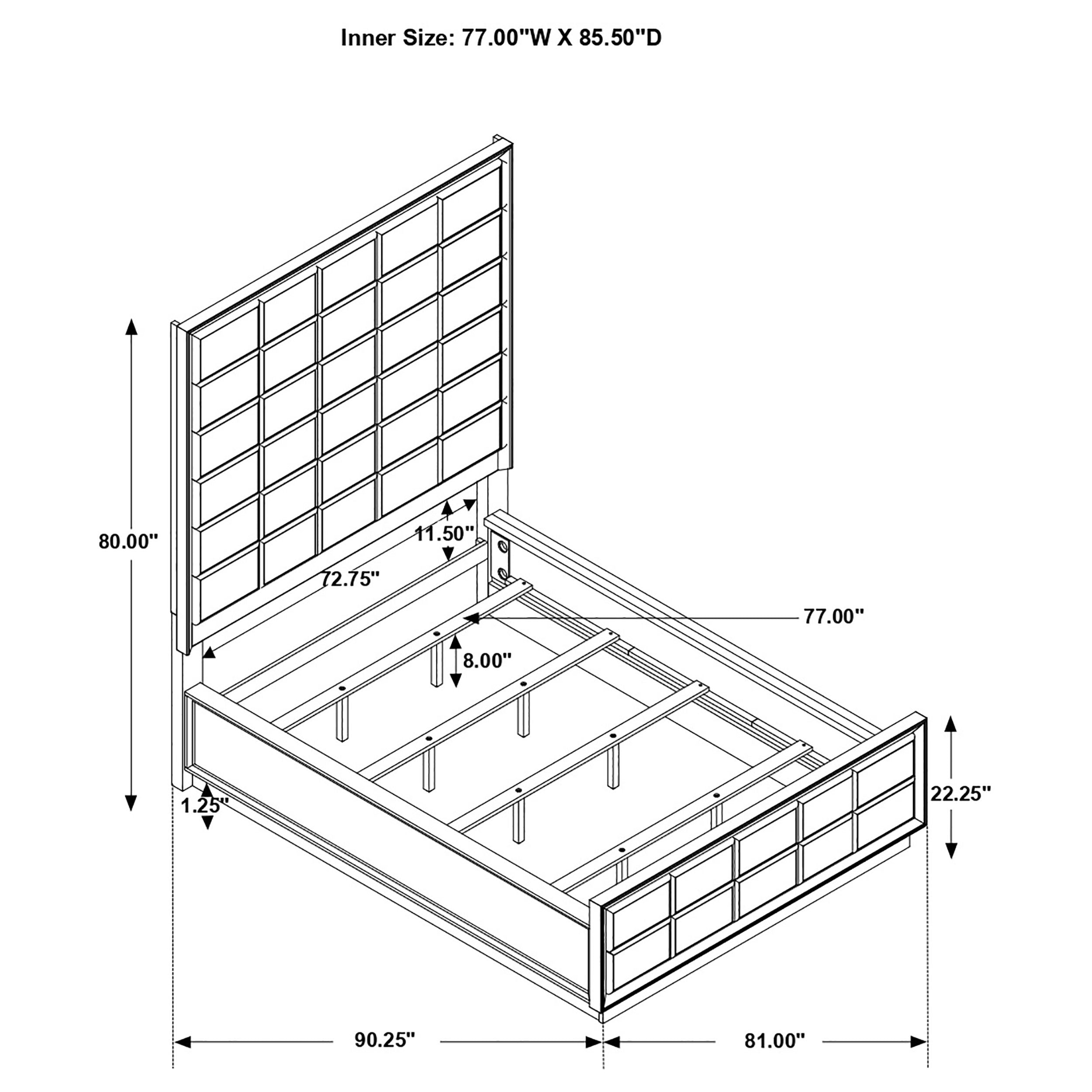 Durango Panel Bed - Luxury Home Furniture (MI)