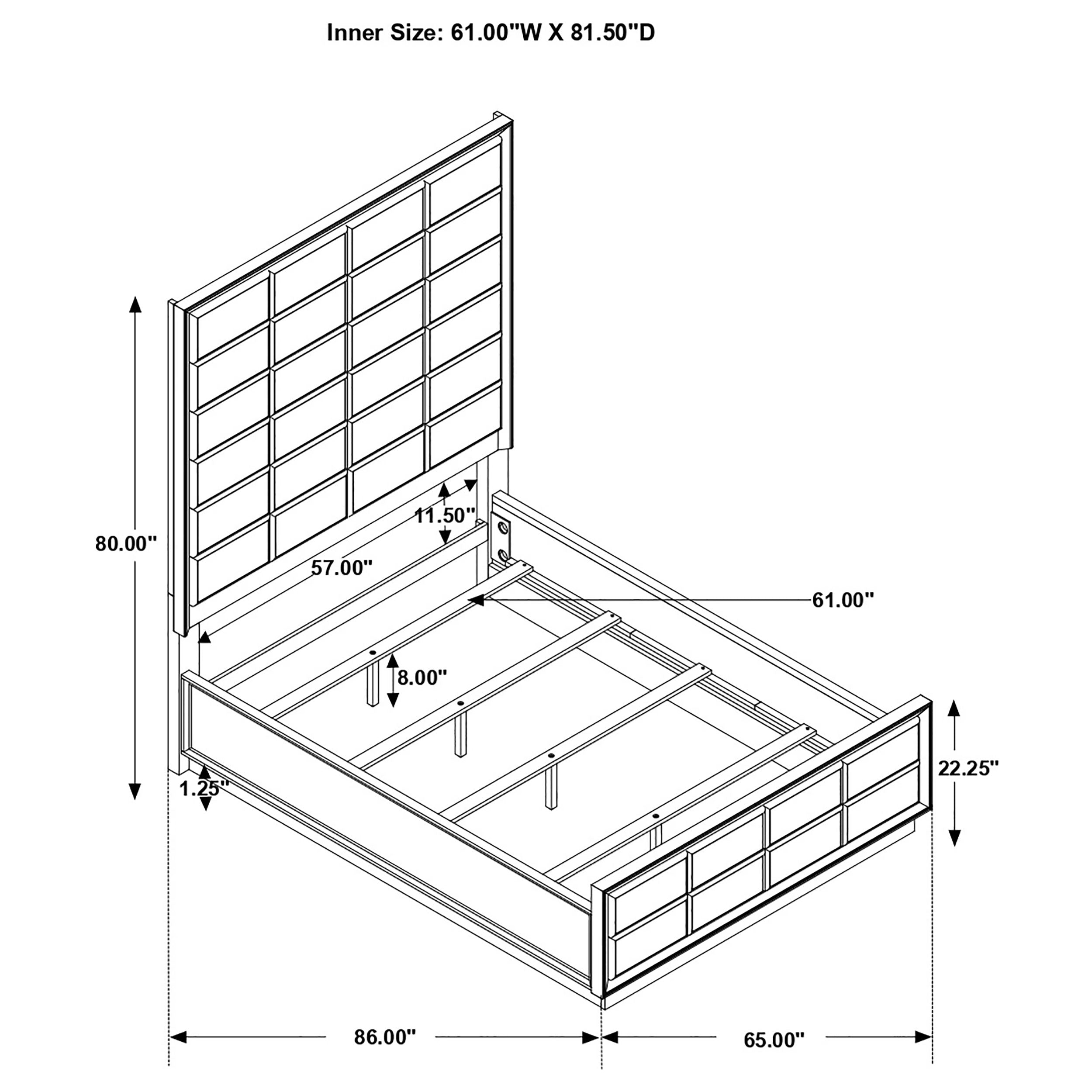Durango Panel Bed - Luxury Home Furniture (MI)
