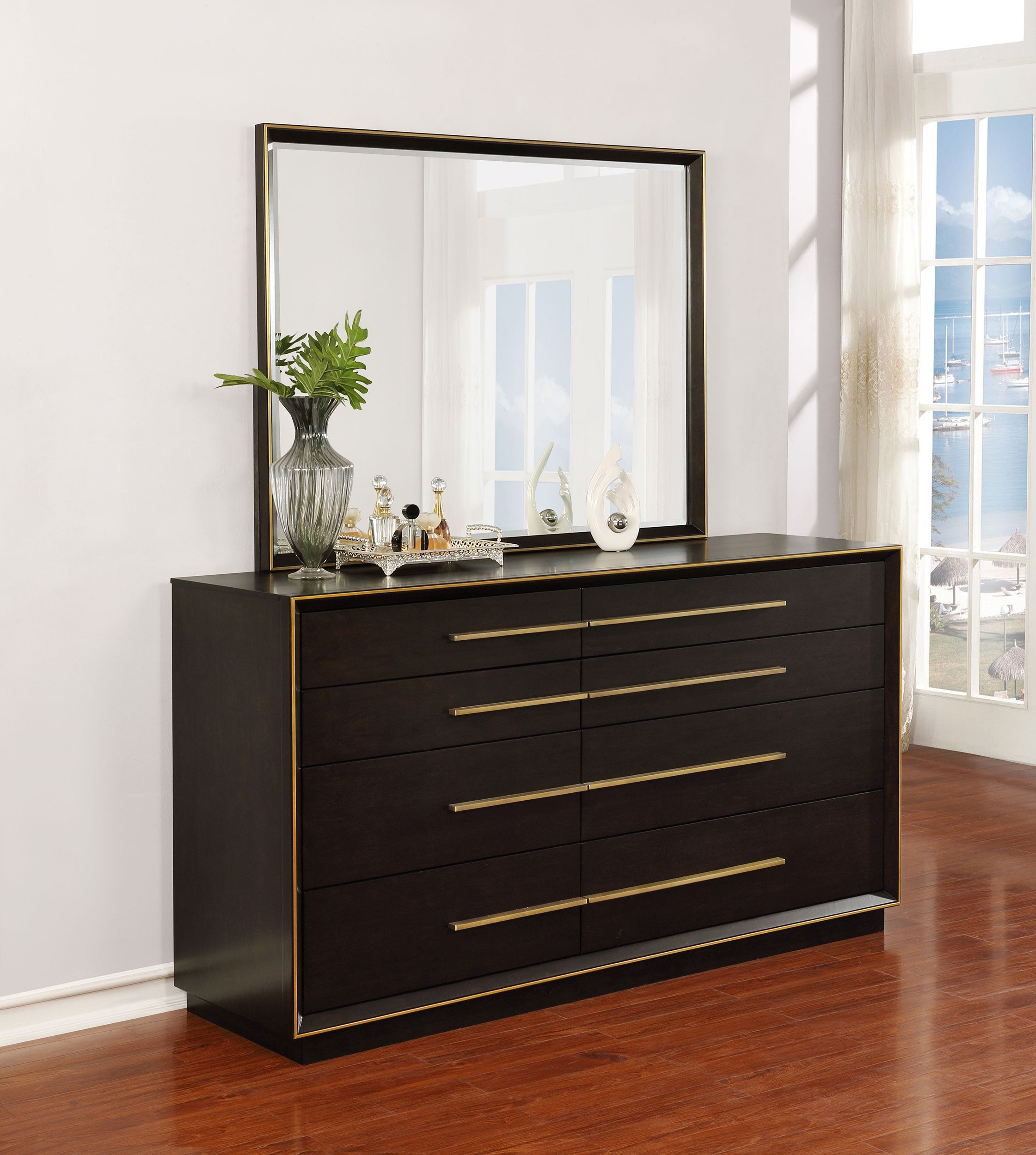 Durango Dresser with Mirror - Luxury Home Furniture (MI)