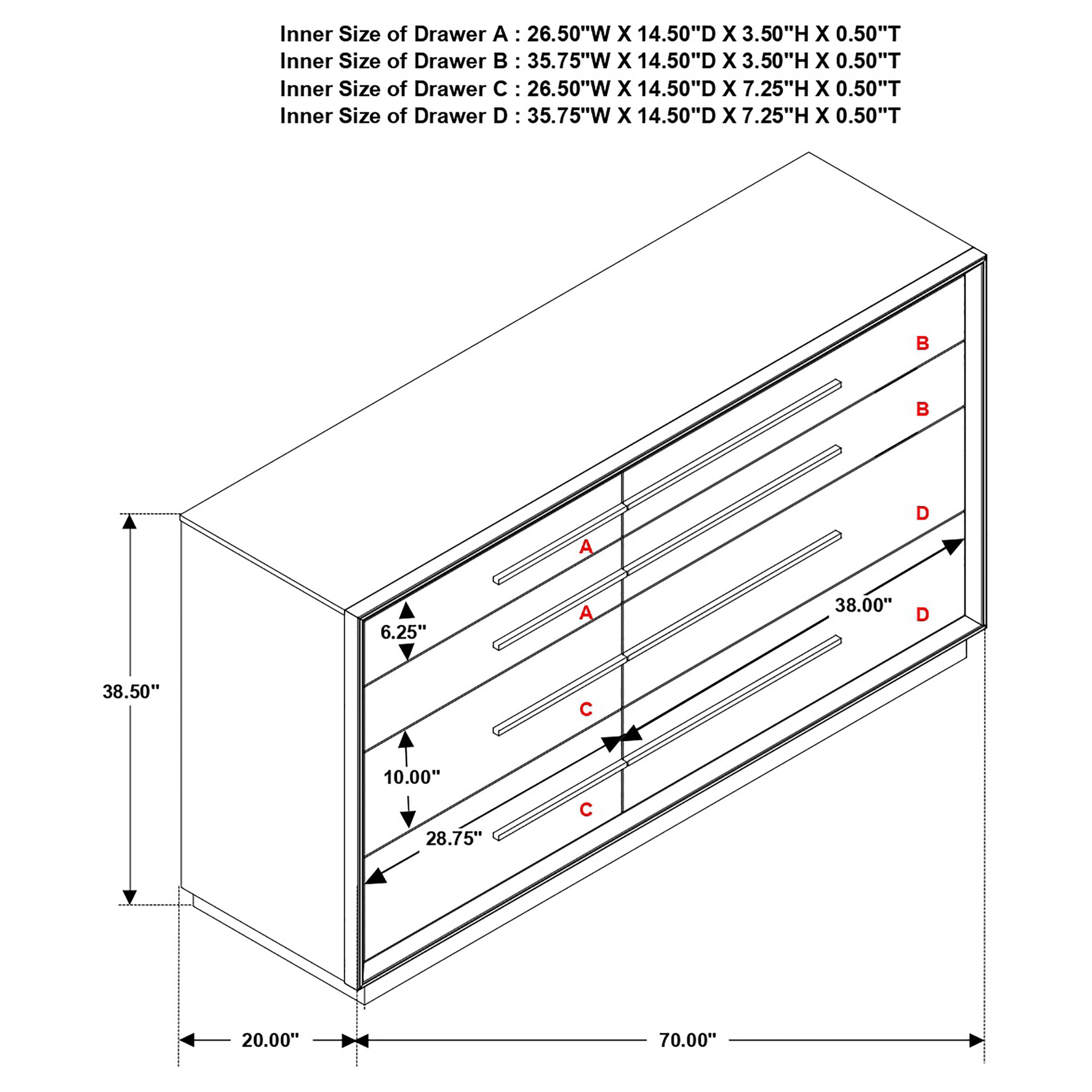 Durango Dresser - Luxury Home Furniture (MI)