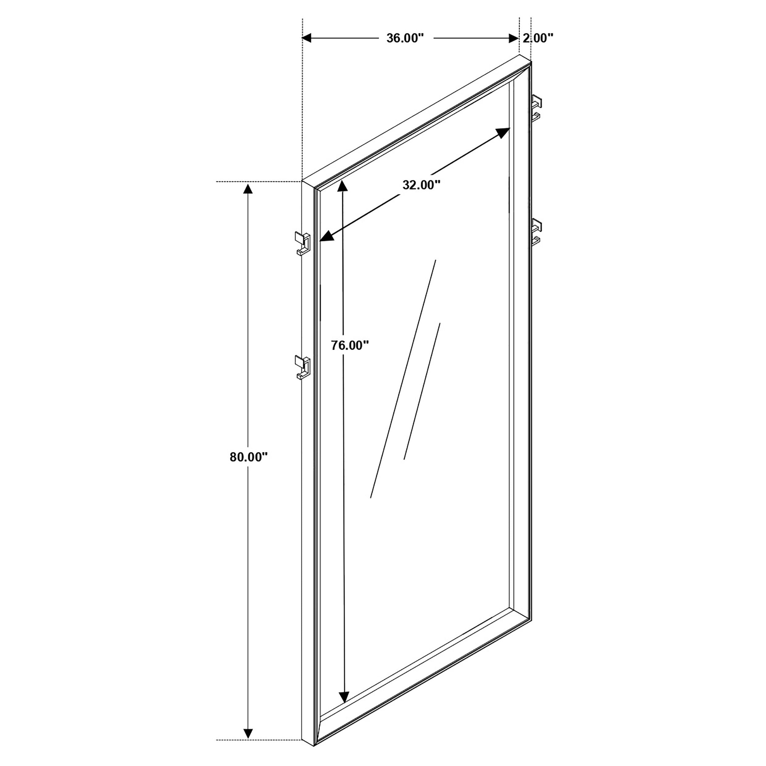 Durango Floor Mirror - Luxury Home Furniture (MI)