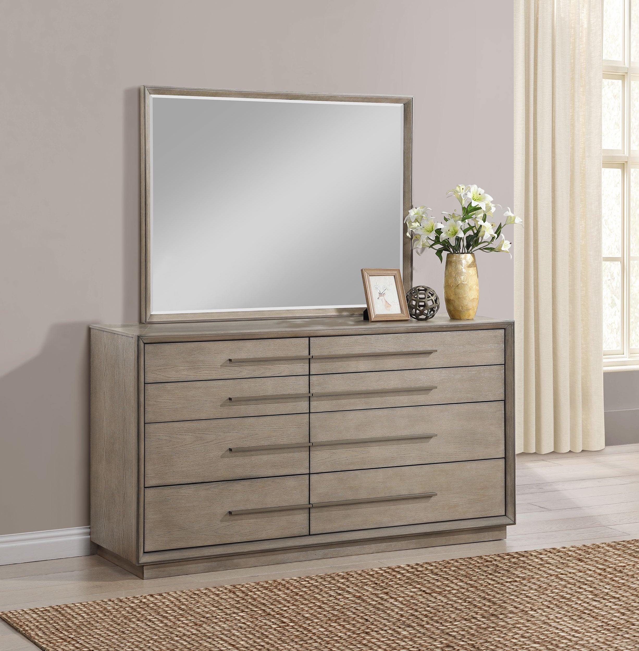 Durango Dresser with Mirror - Luxury Home Furniture (MI)
