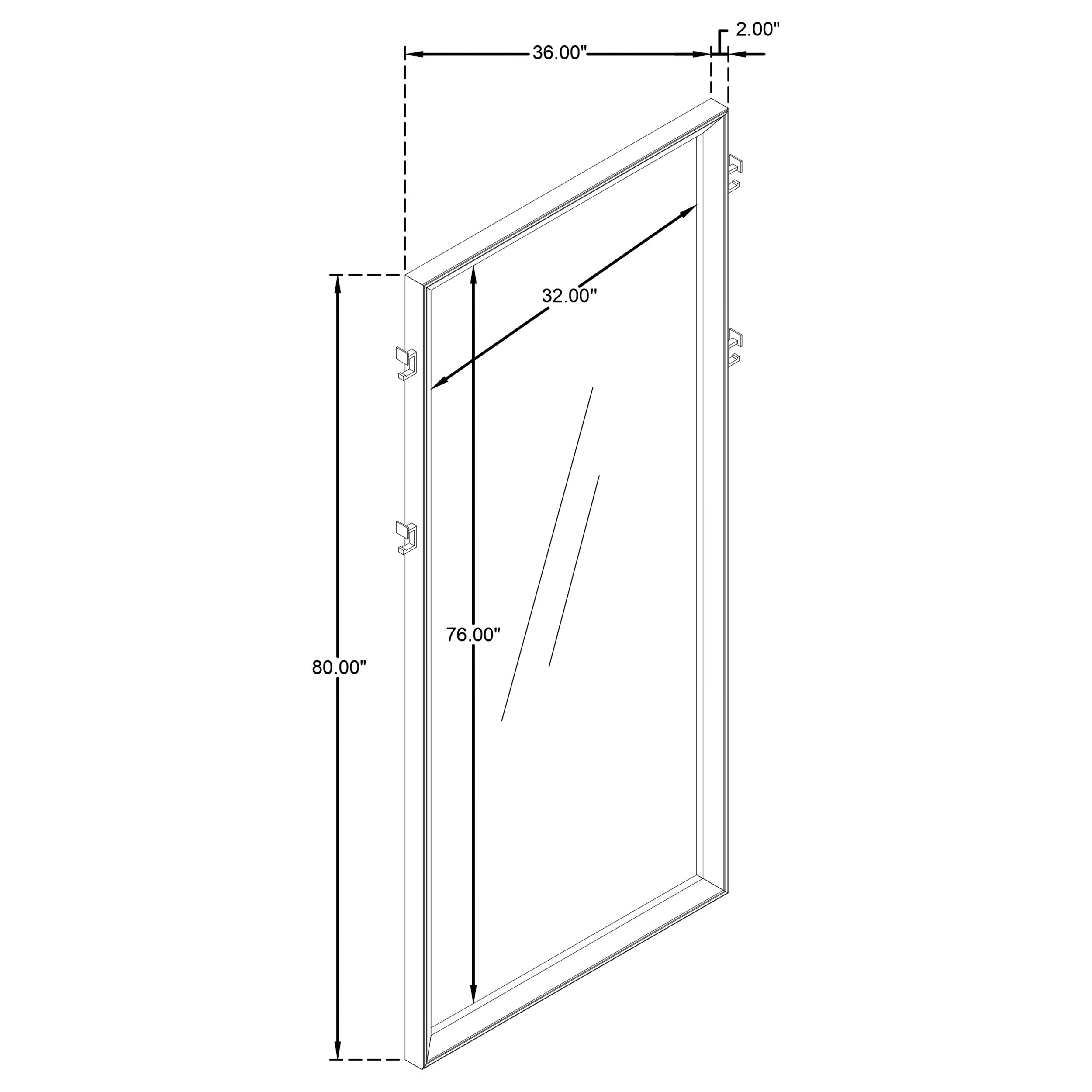 Durango Floor Mirror - Luxury Home Furniture (MI)