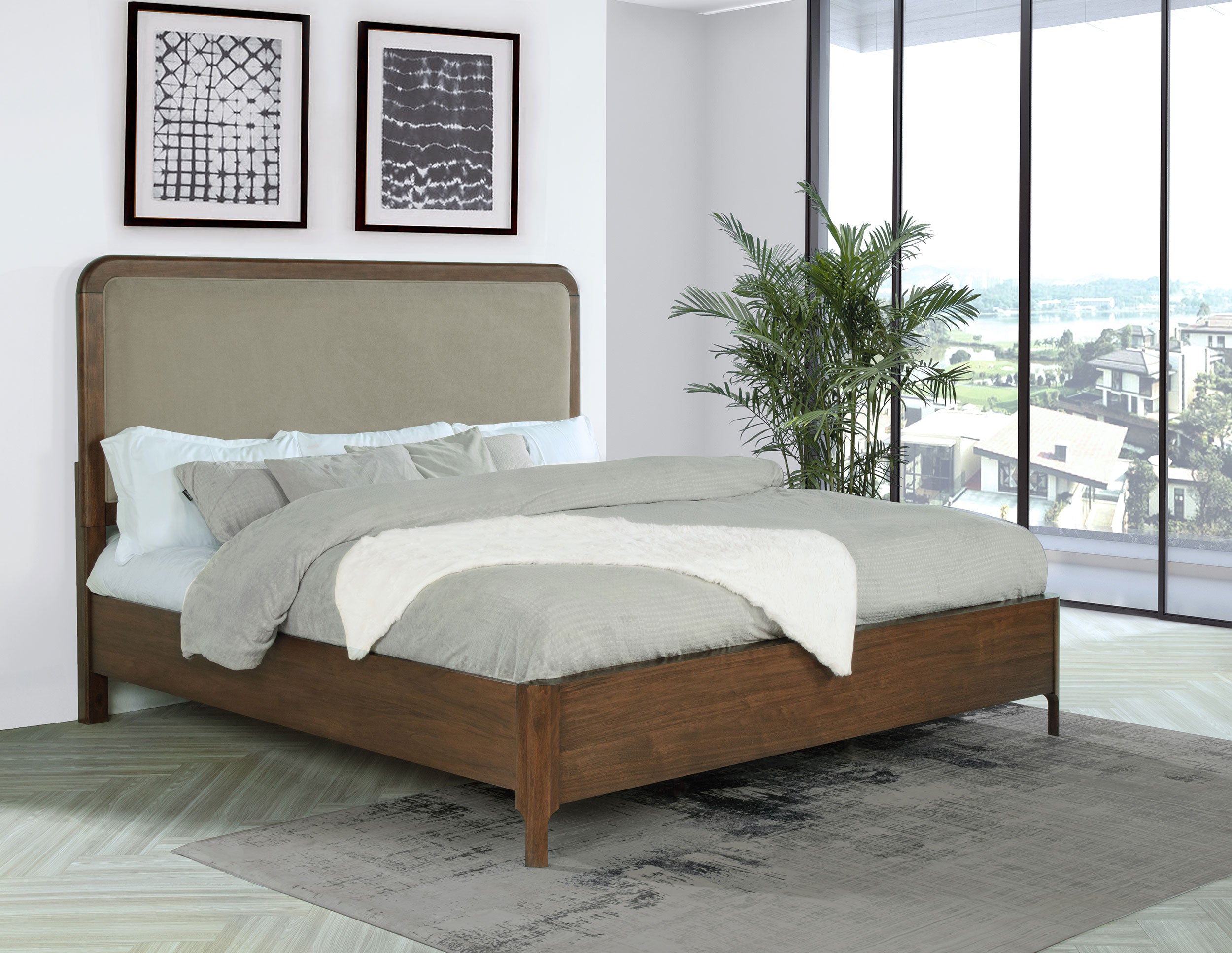 Maderia Panel Bed - Luxury Home Furniture (MI)