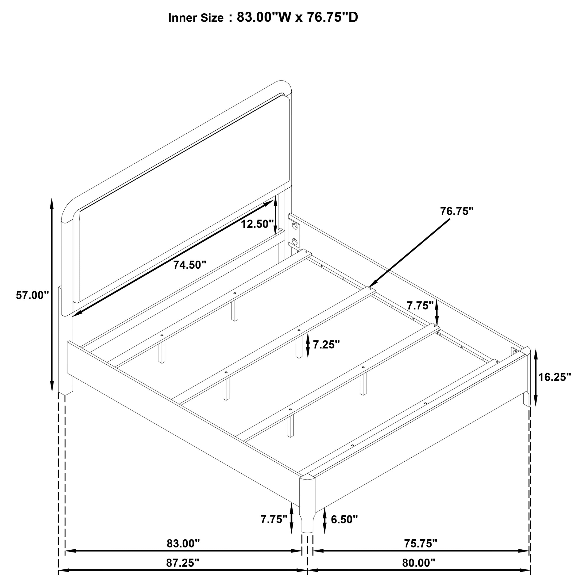 Maderia Panel Bed - Luxury Home Furniture (MI)