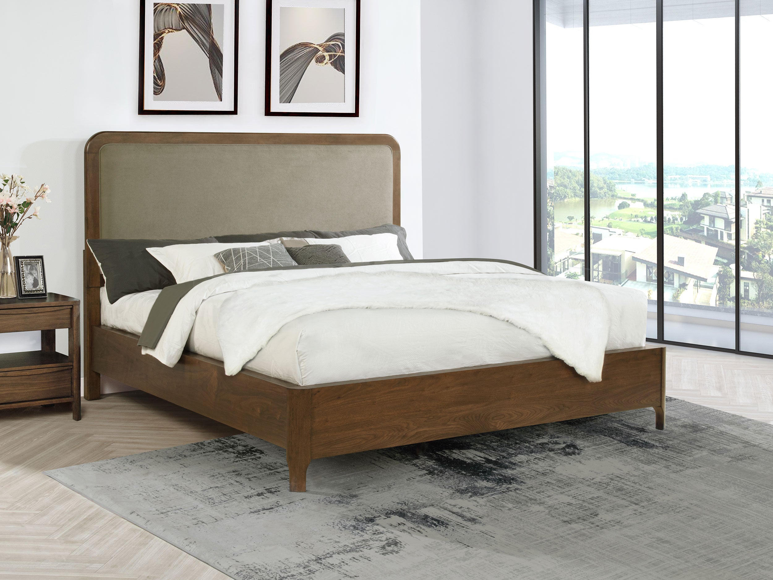 Maderia Panel Bed - Luxury Home Furniture (MI)