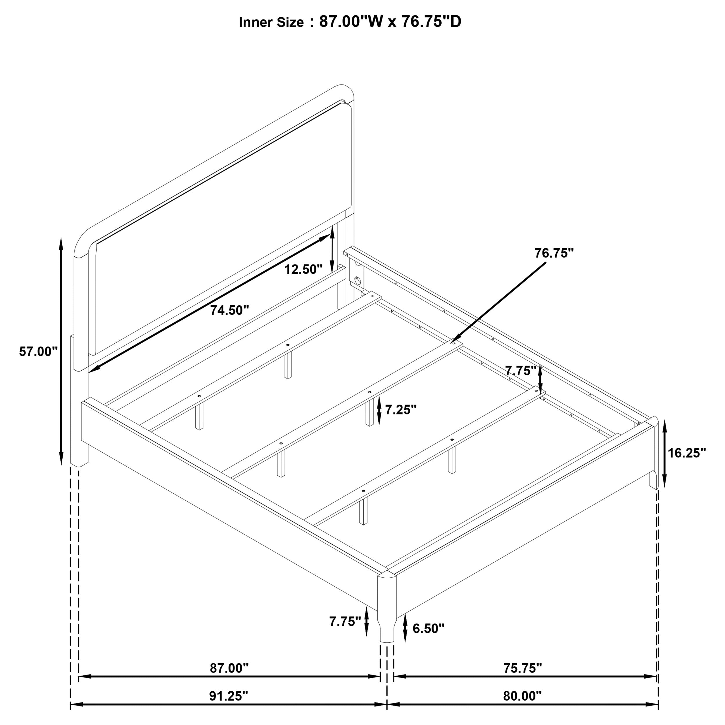 Maderia Panel Bed - Luxury Home Furniture (MI)