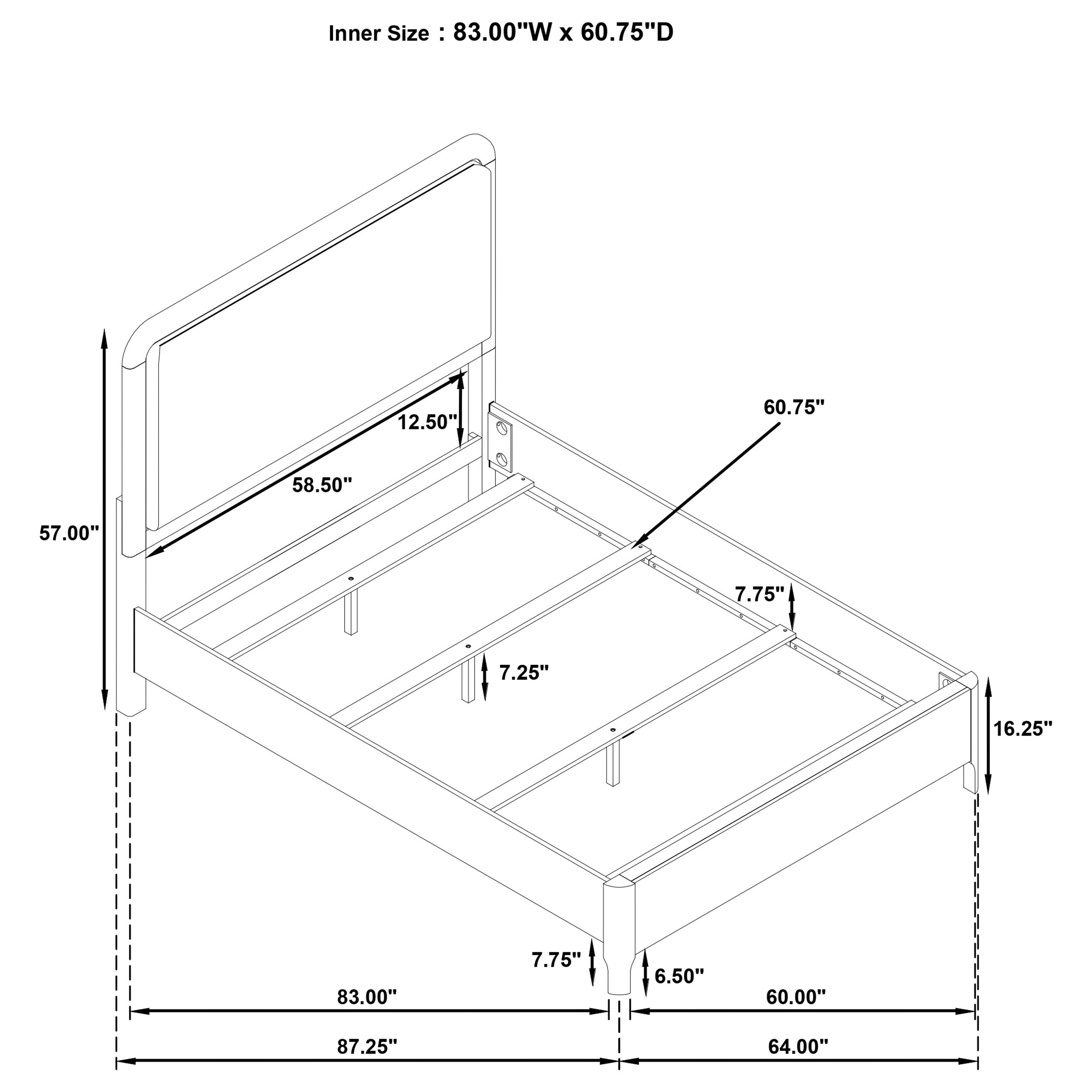Maderia Panel Bed - Luxury Home Furniture (MI)