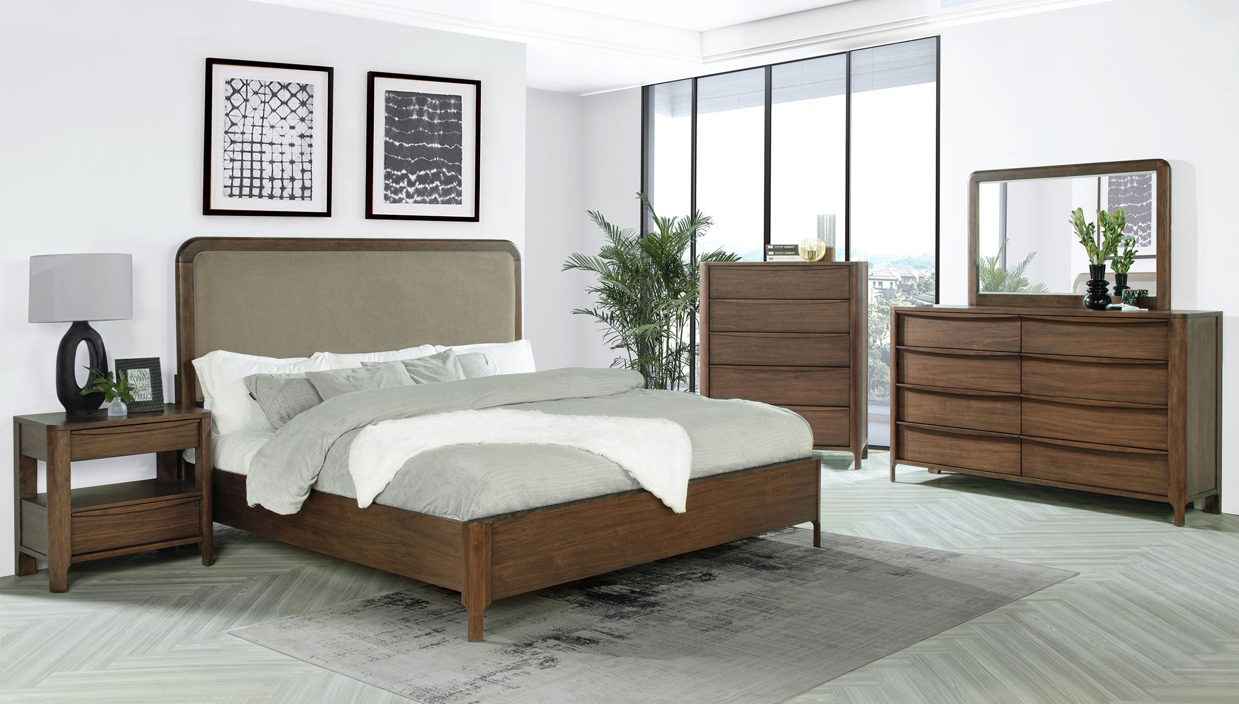 Maderia Panel Bed - Luxury Home Furniture (MI)