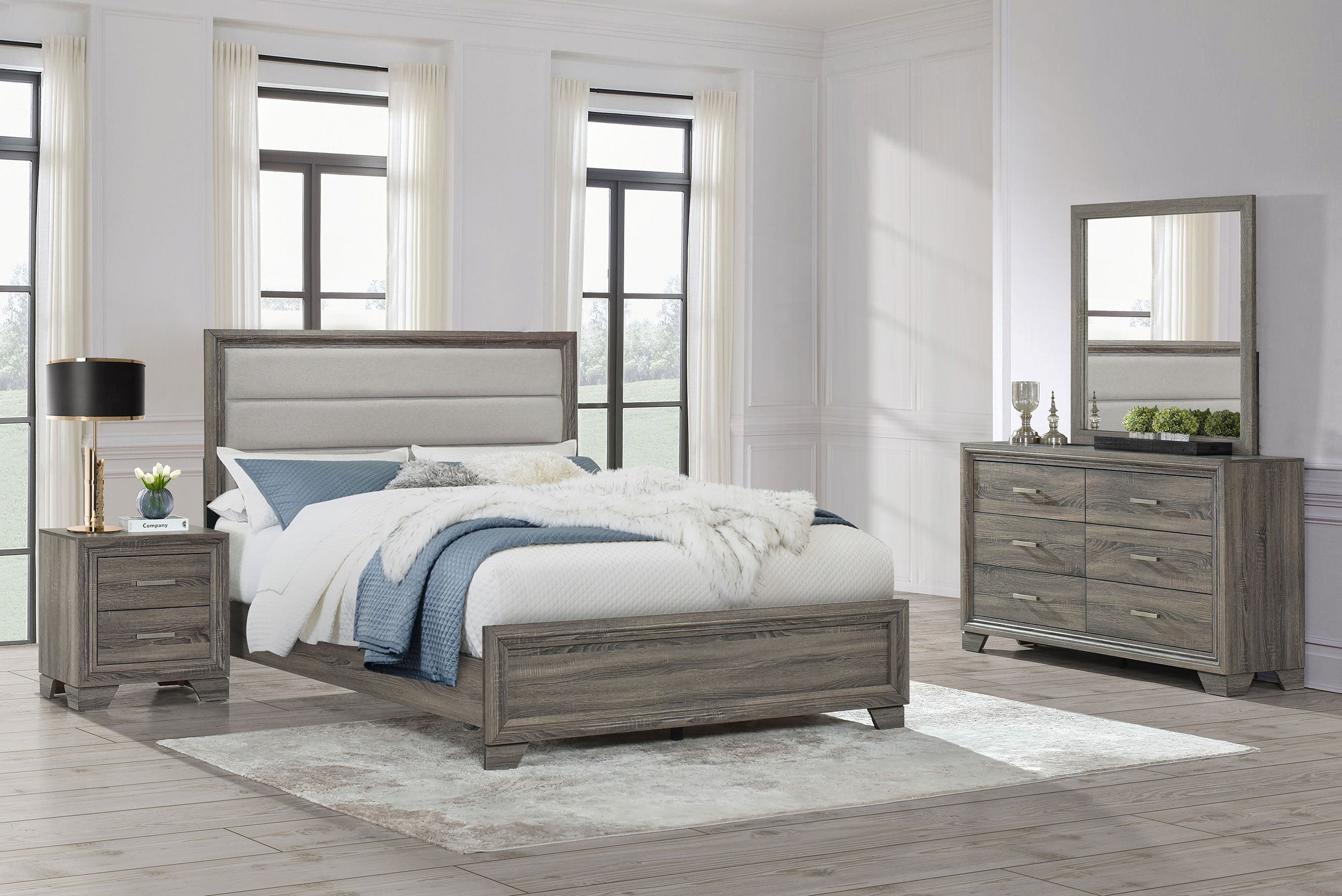 Wright 4 Pc & 5 Pc Bedroom Set - Luxury Home Furniture (MI)