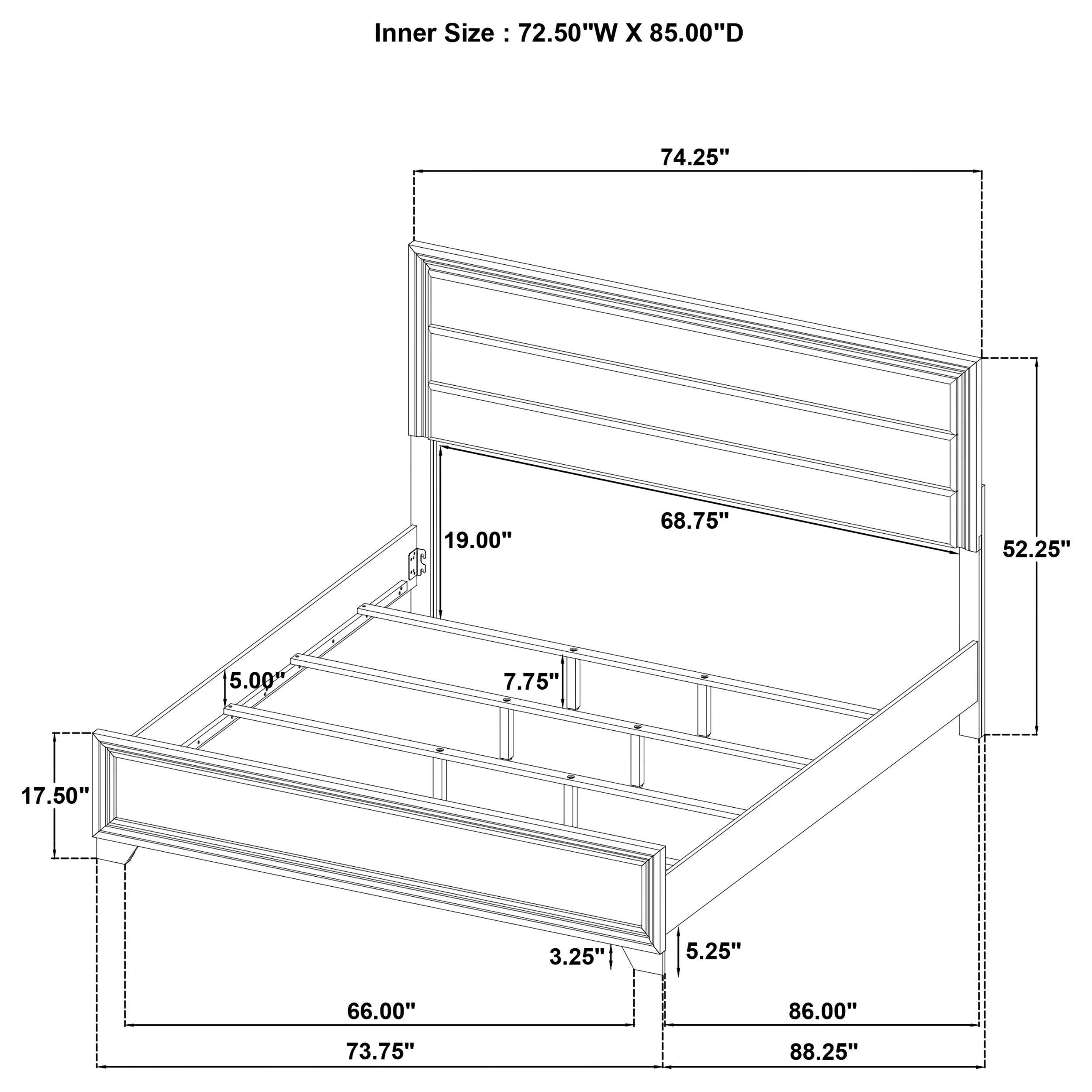 Wright Panel Bed - Luxury Home Furniture (MI)