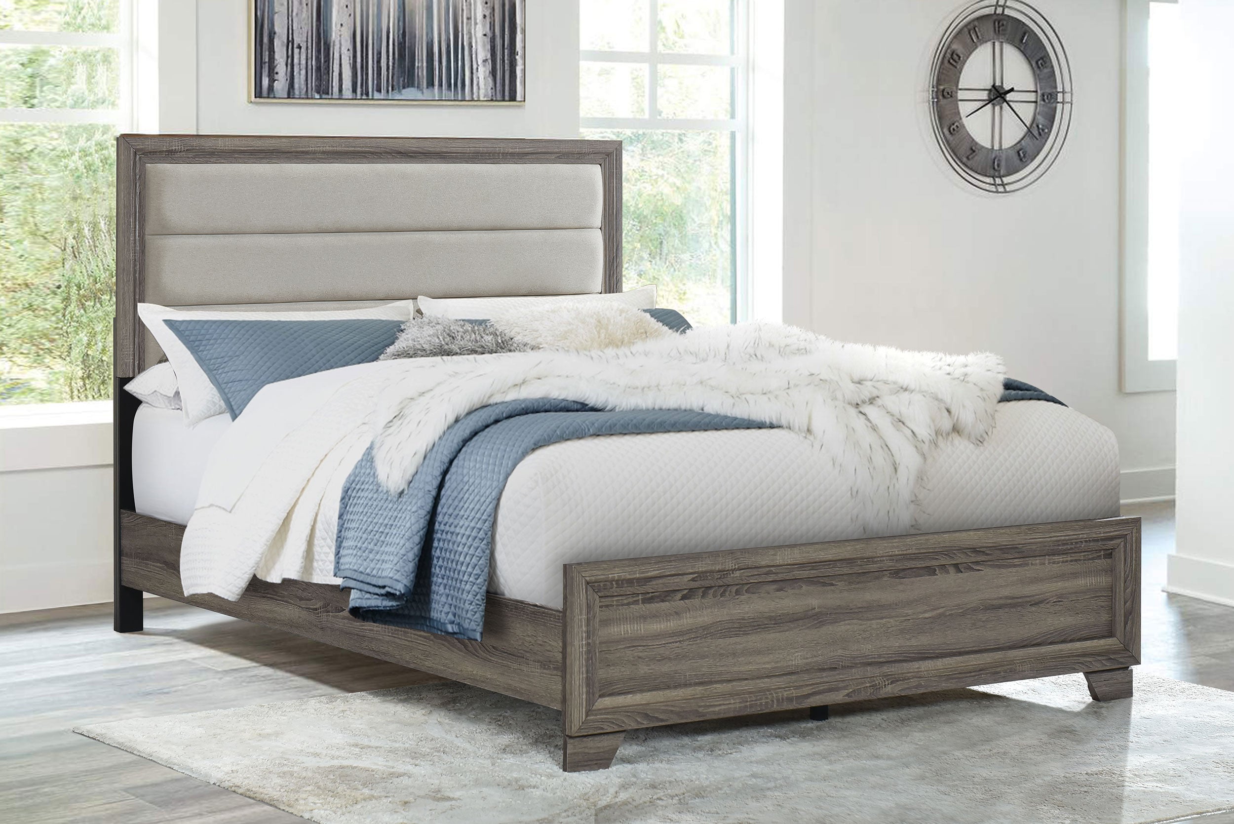 Wright Panel Bed - Luxury Home Furniture (MI)