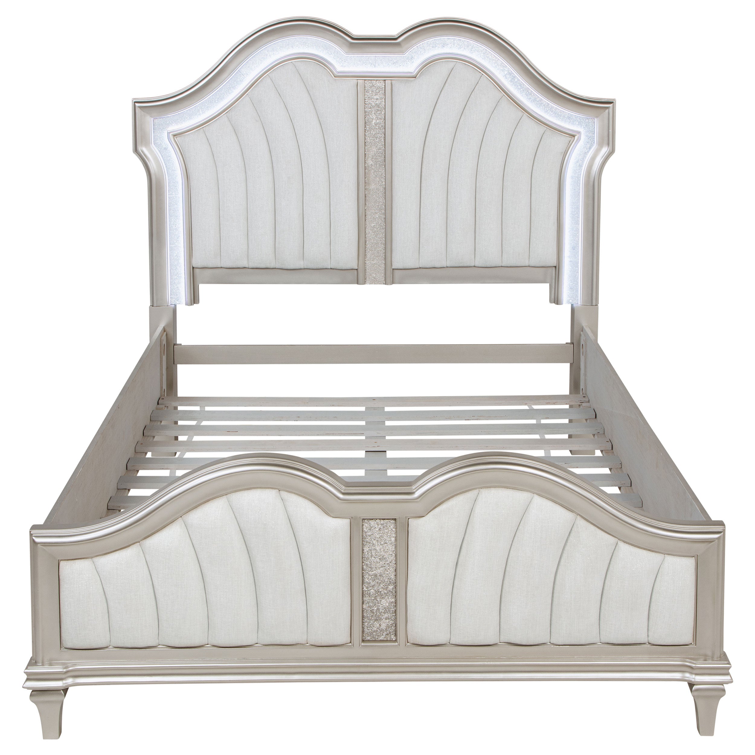 Evangeline Panel Bed with LED Lighting - Luxury Home Furniture (MI)