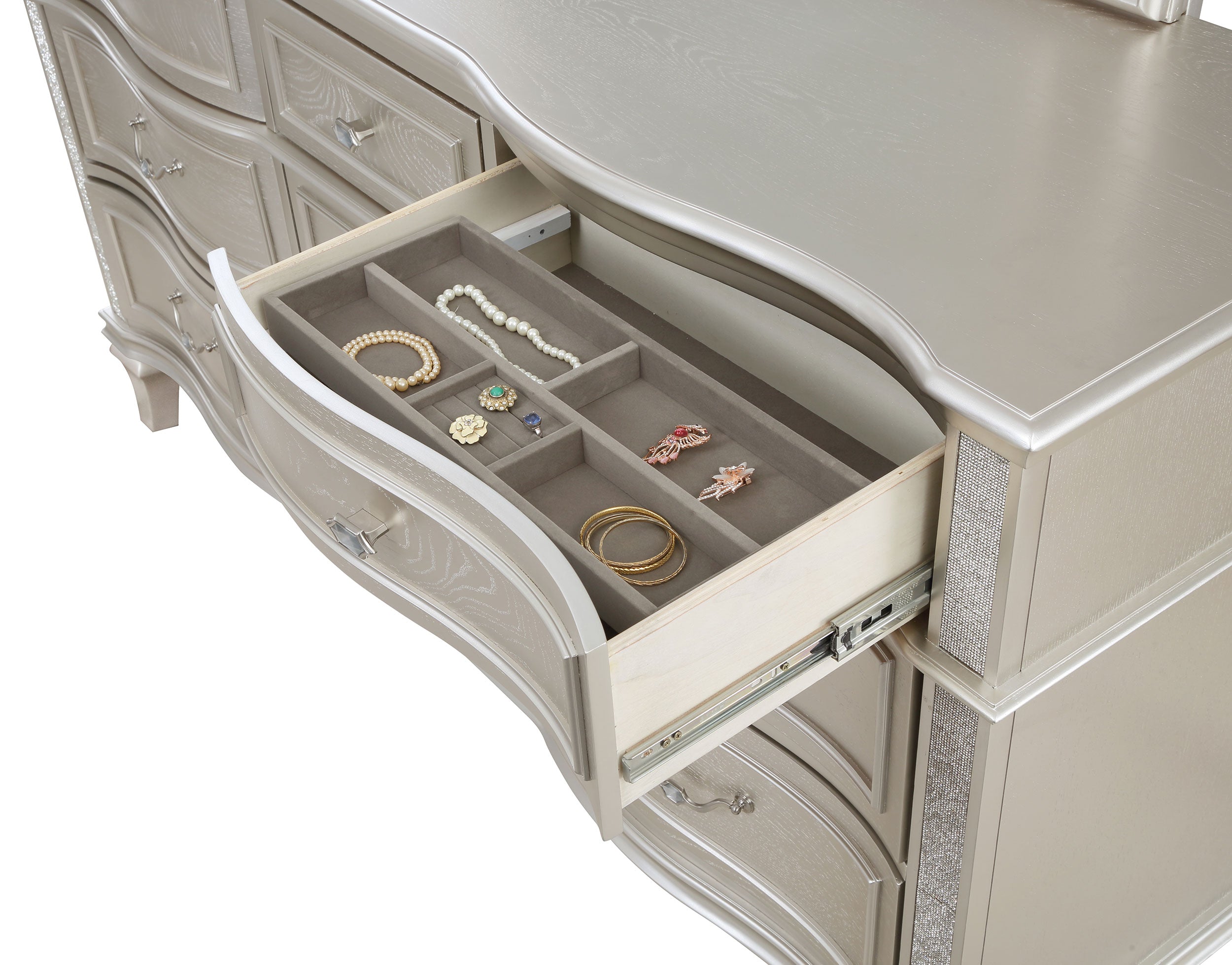 Evangeline Dresser with Mirror - Luxury Home Furniture (MI)