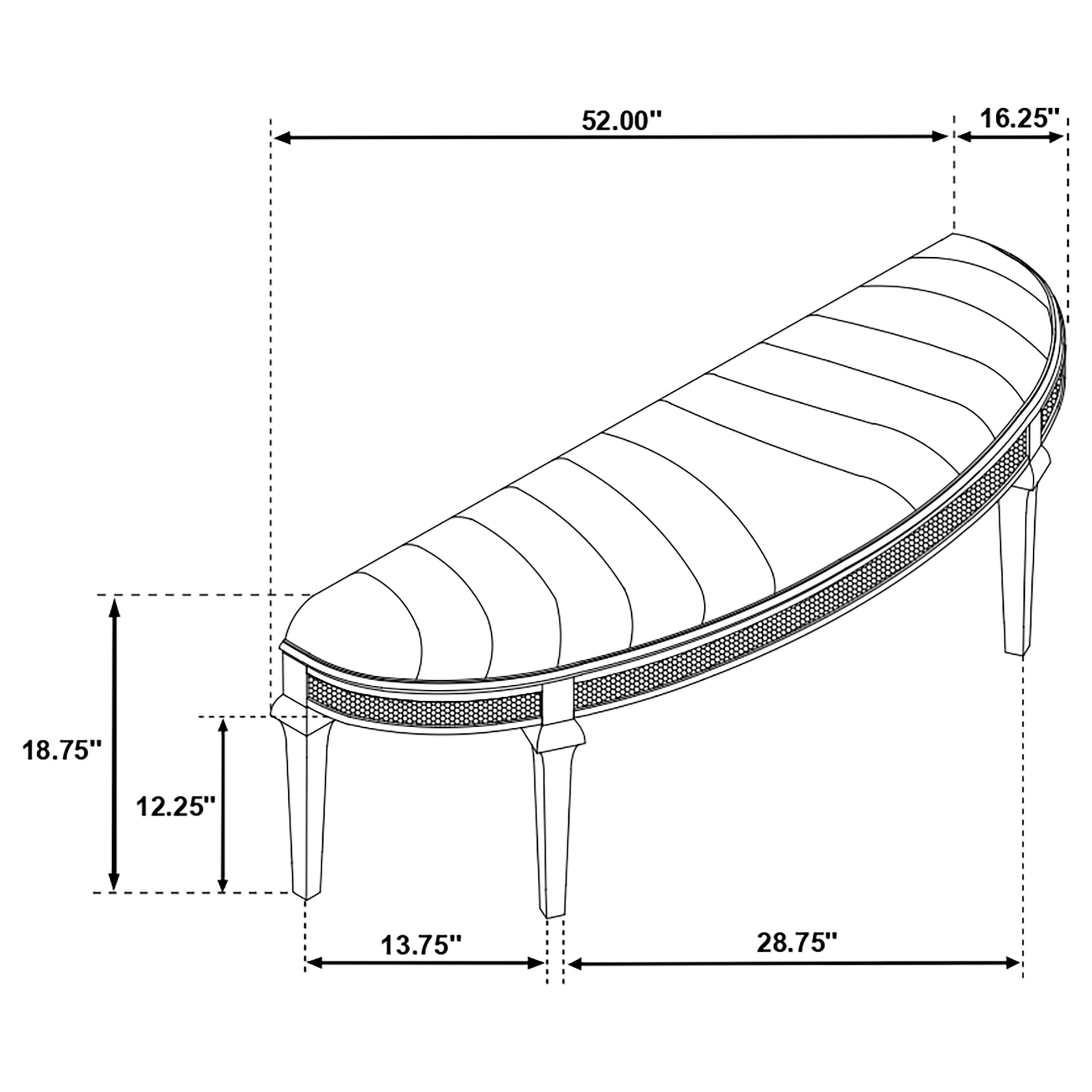 Evangeline Bedroom Bench - Luxury Home Furniture (MI)