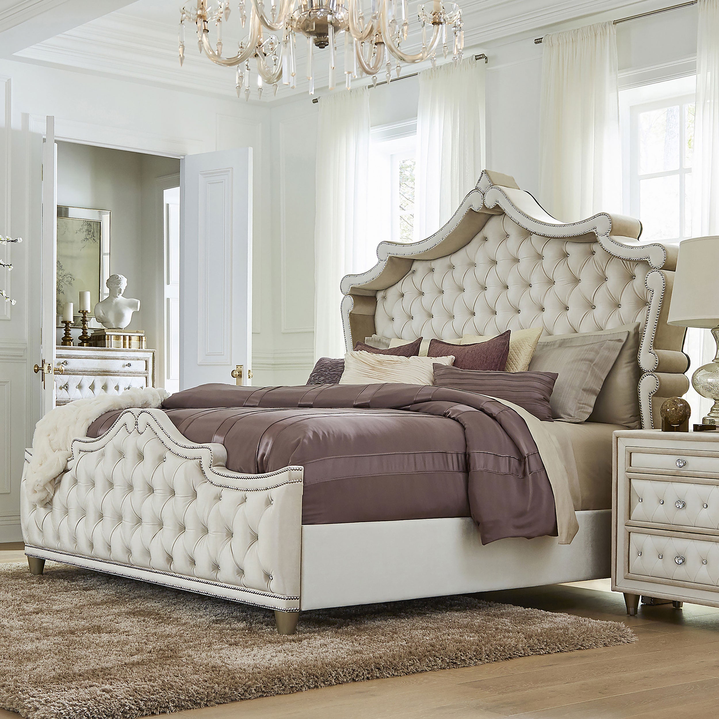 Antonella Panel Bed - Luxury Home Furniture (MI)