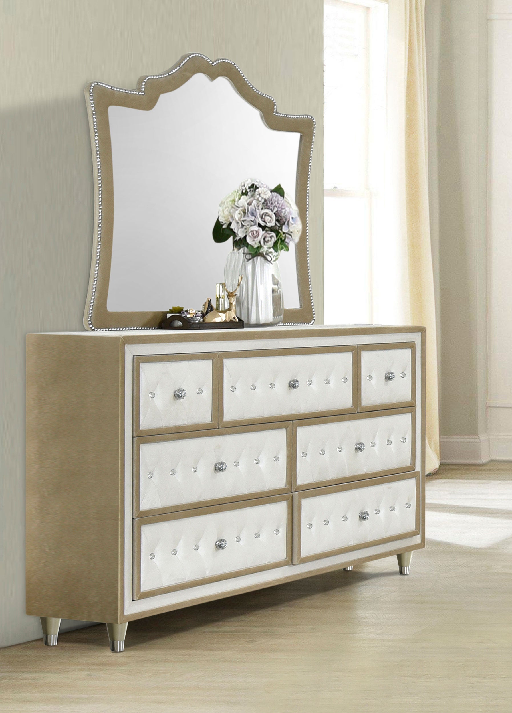 Antonella Dresser with Mirror - Luxury Home Furniture (MI)