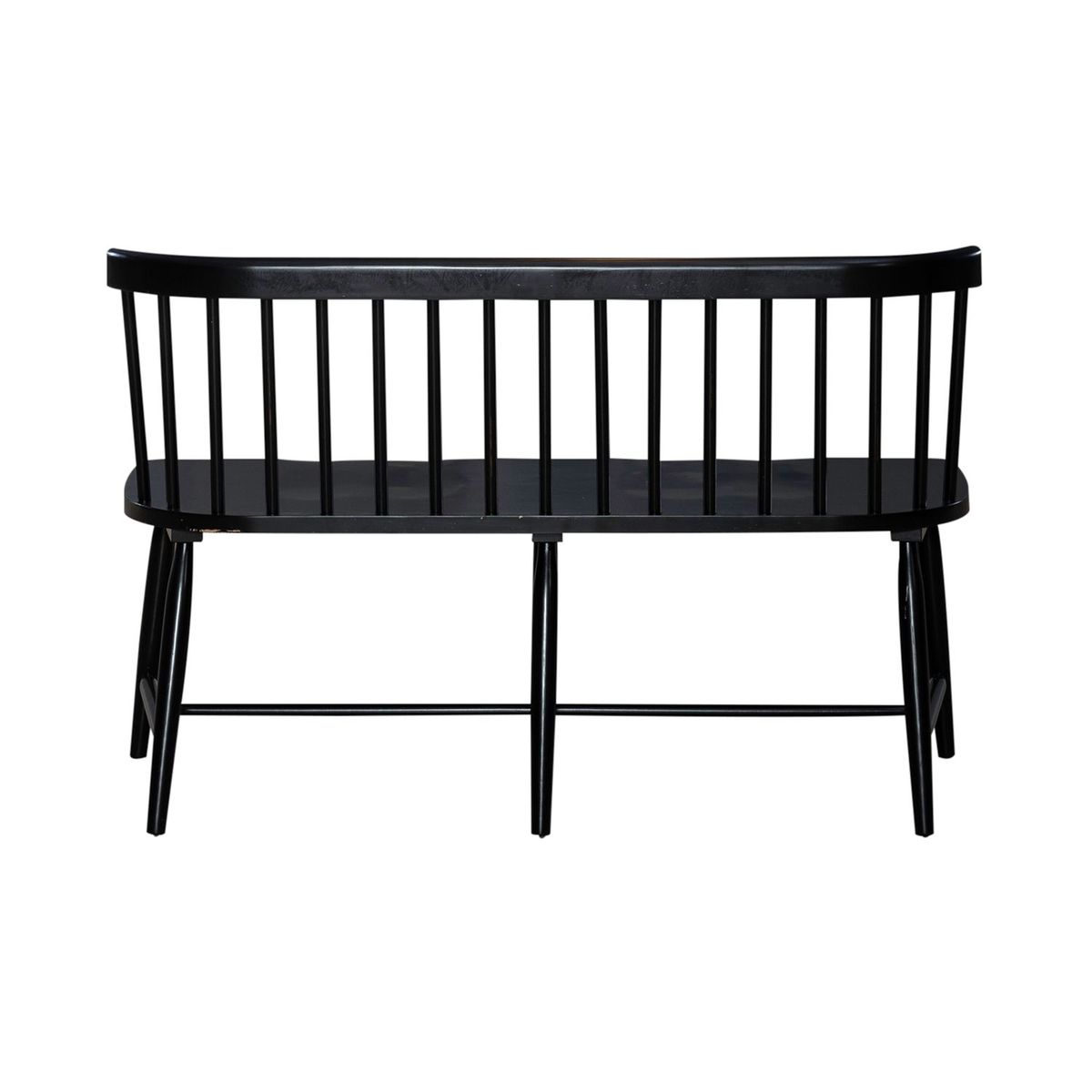 Liberty Furniture Capeside Cottage Spindle Back Dining Bench in Royal Black - Luxury Home Furniture (MI)