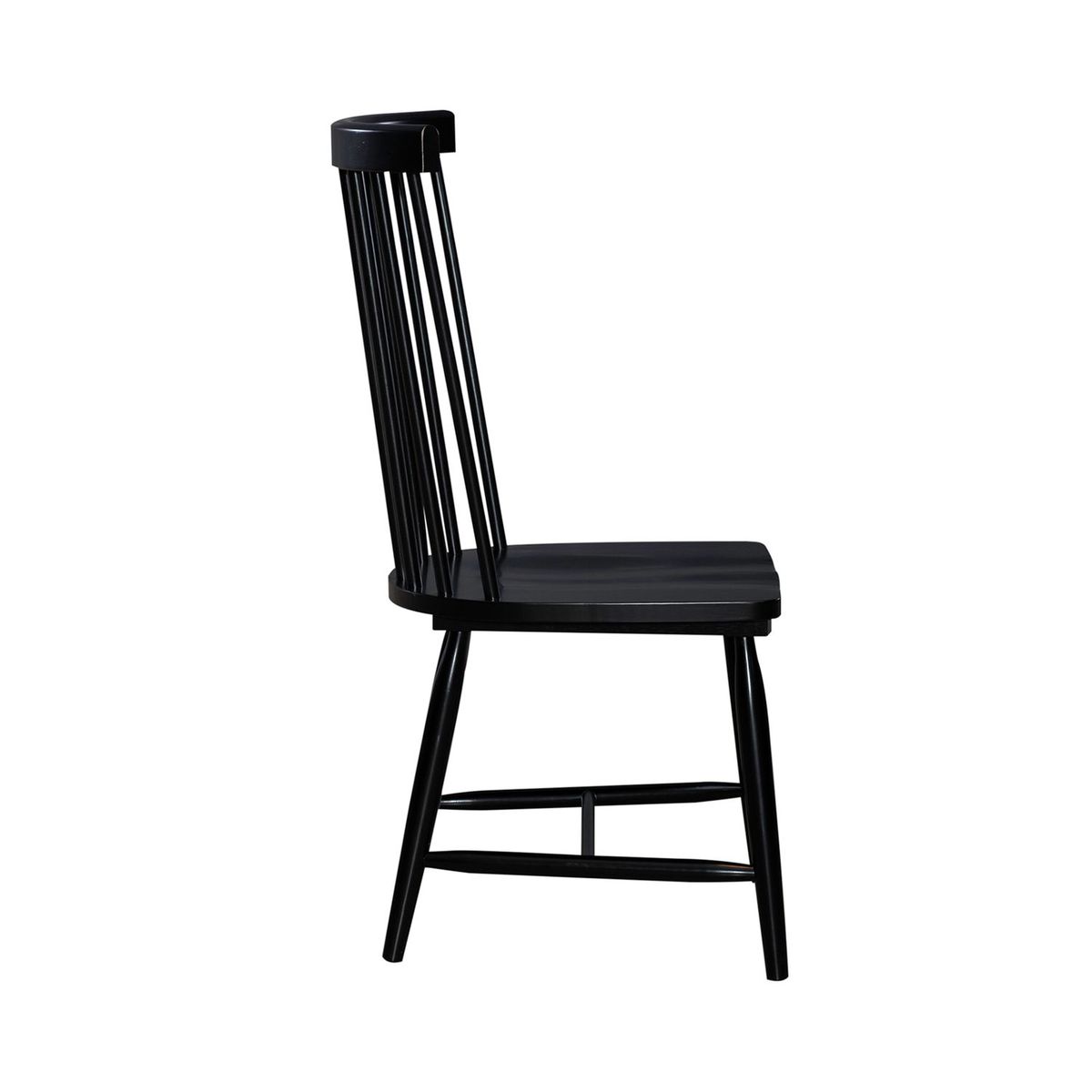 Liberty Furniture Capeside Cottage Spindle Back Side Chair (Set of 2) in Royal Black