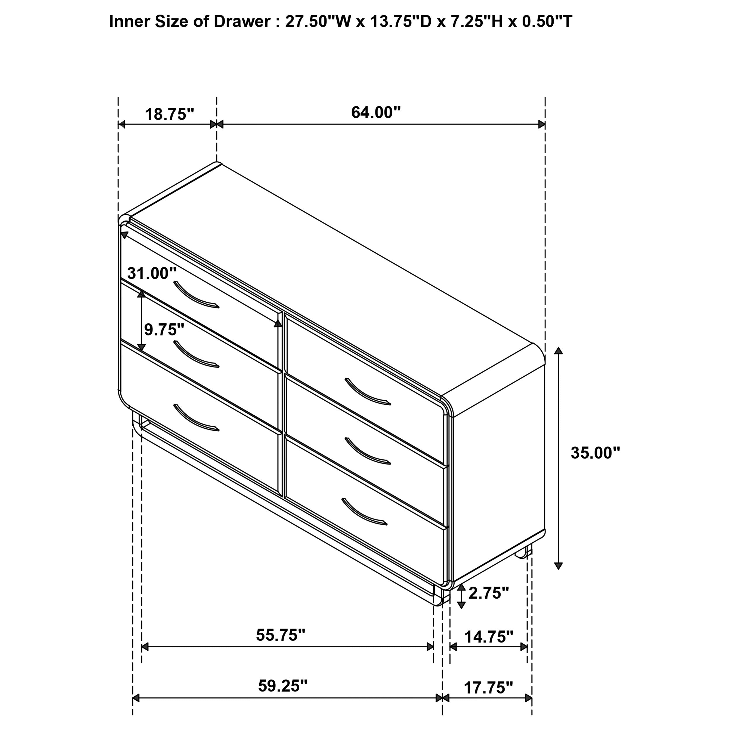 Amsbury Dresser - Luxury Home Furniture (MI)