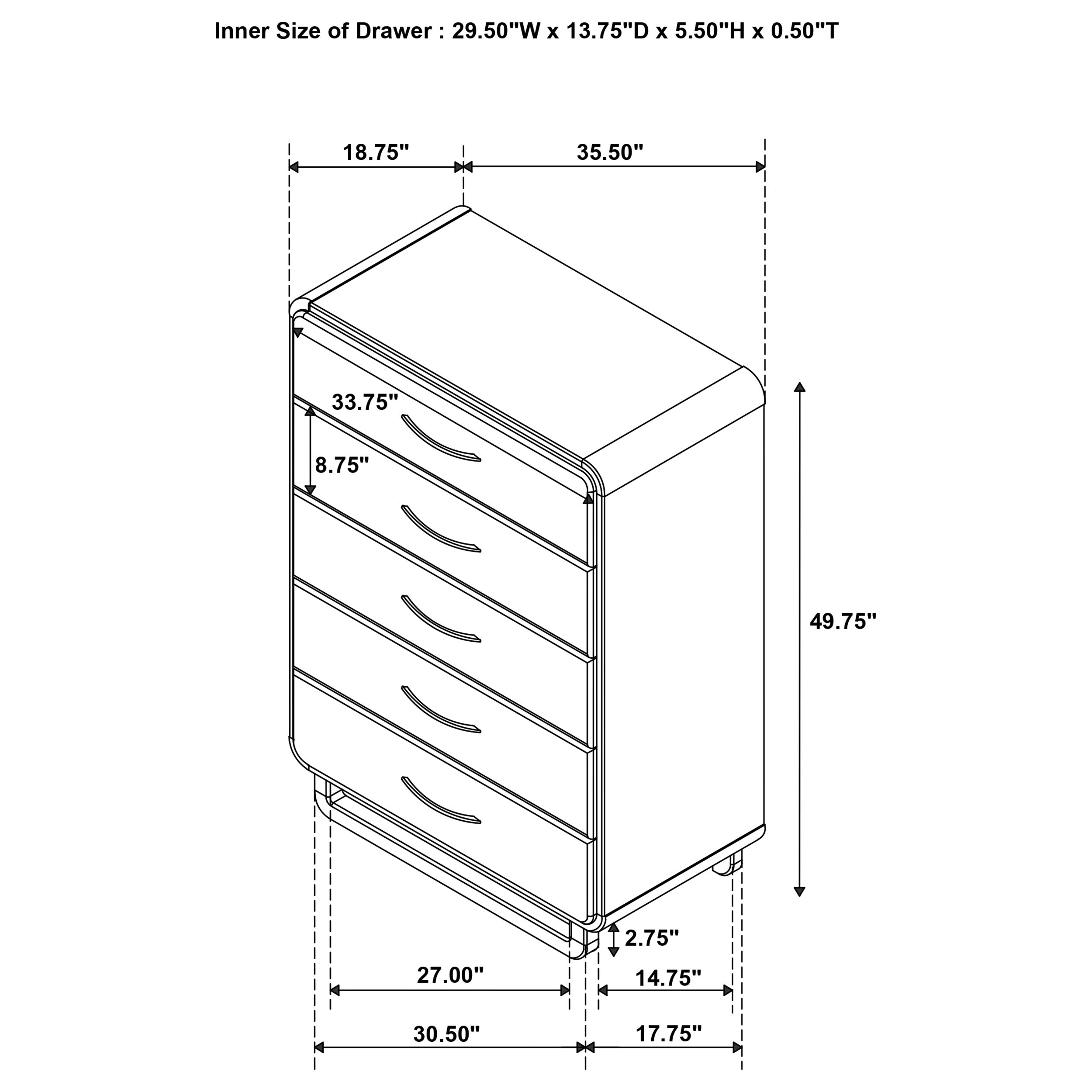 Amsbury Chest of Drawers - Luxury Home Furniture (MI)