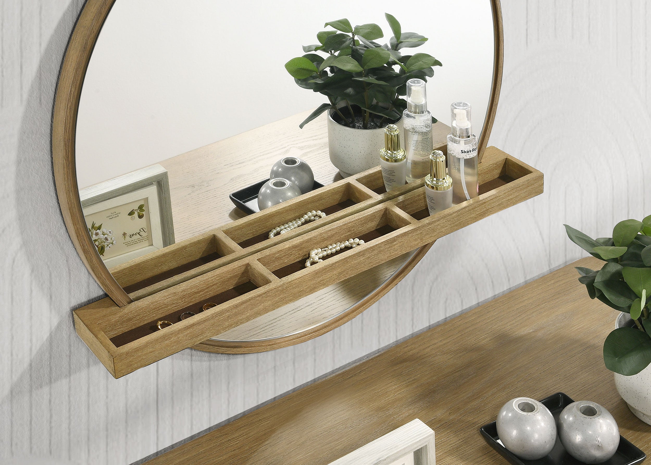 Arini Makeup Vanity Table with Wall Mirror - Luxury Home Furniture (MI)