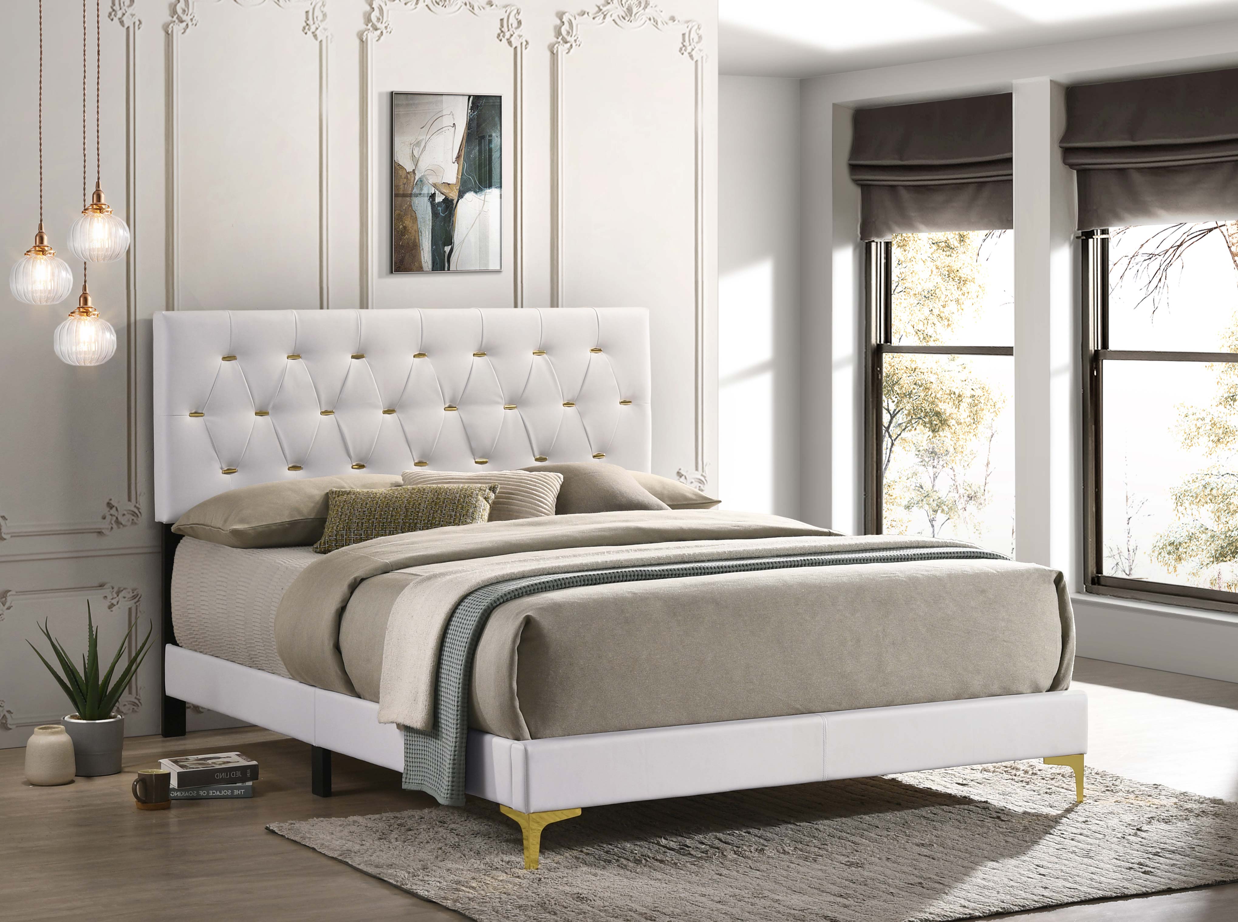 Kendall Upholstered Panel Bed - Luxury Home Furniture (MI)
