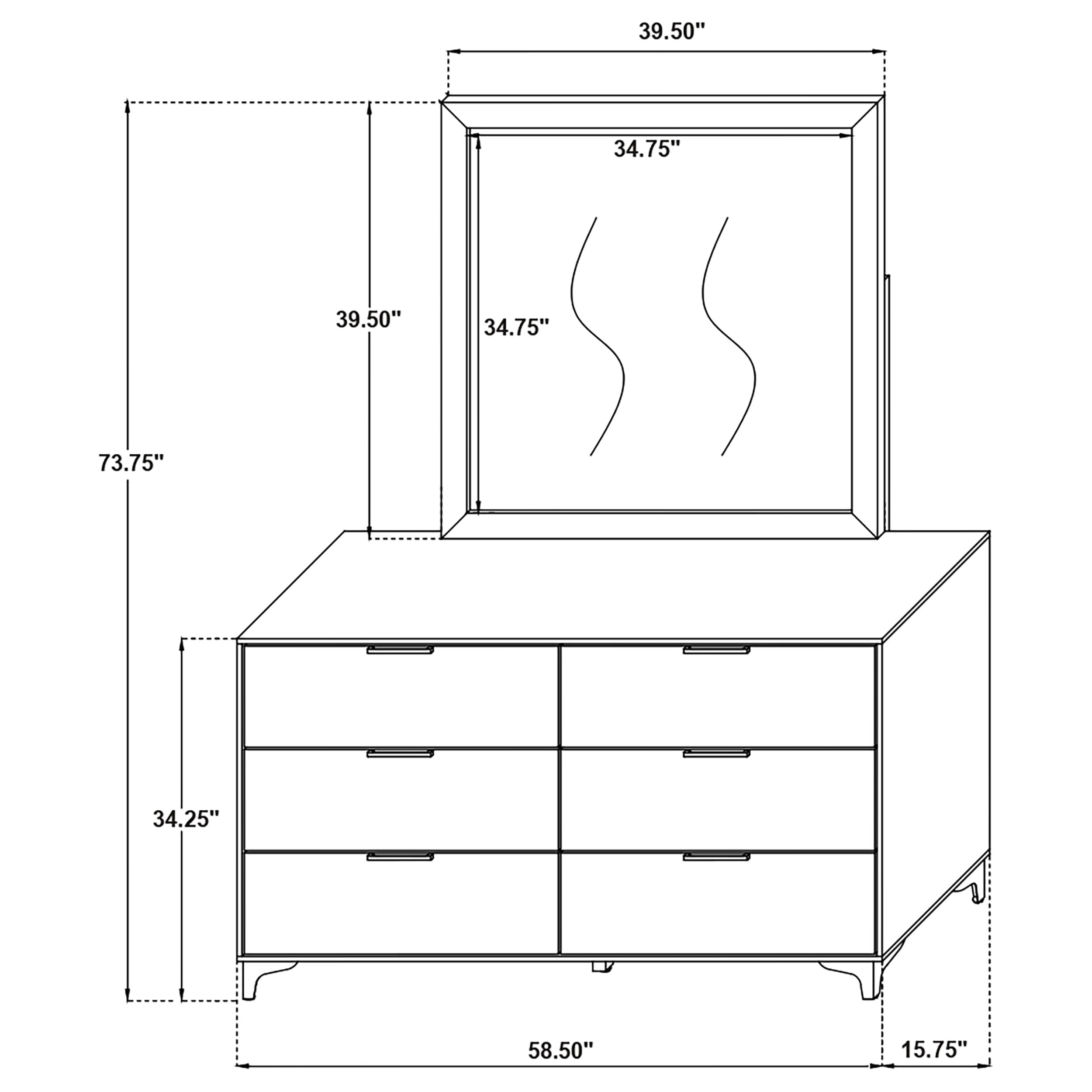 Kendall Dresser with Mirror