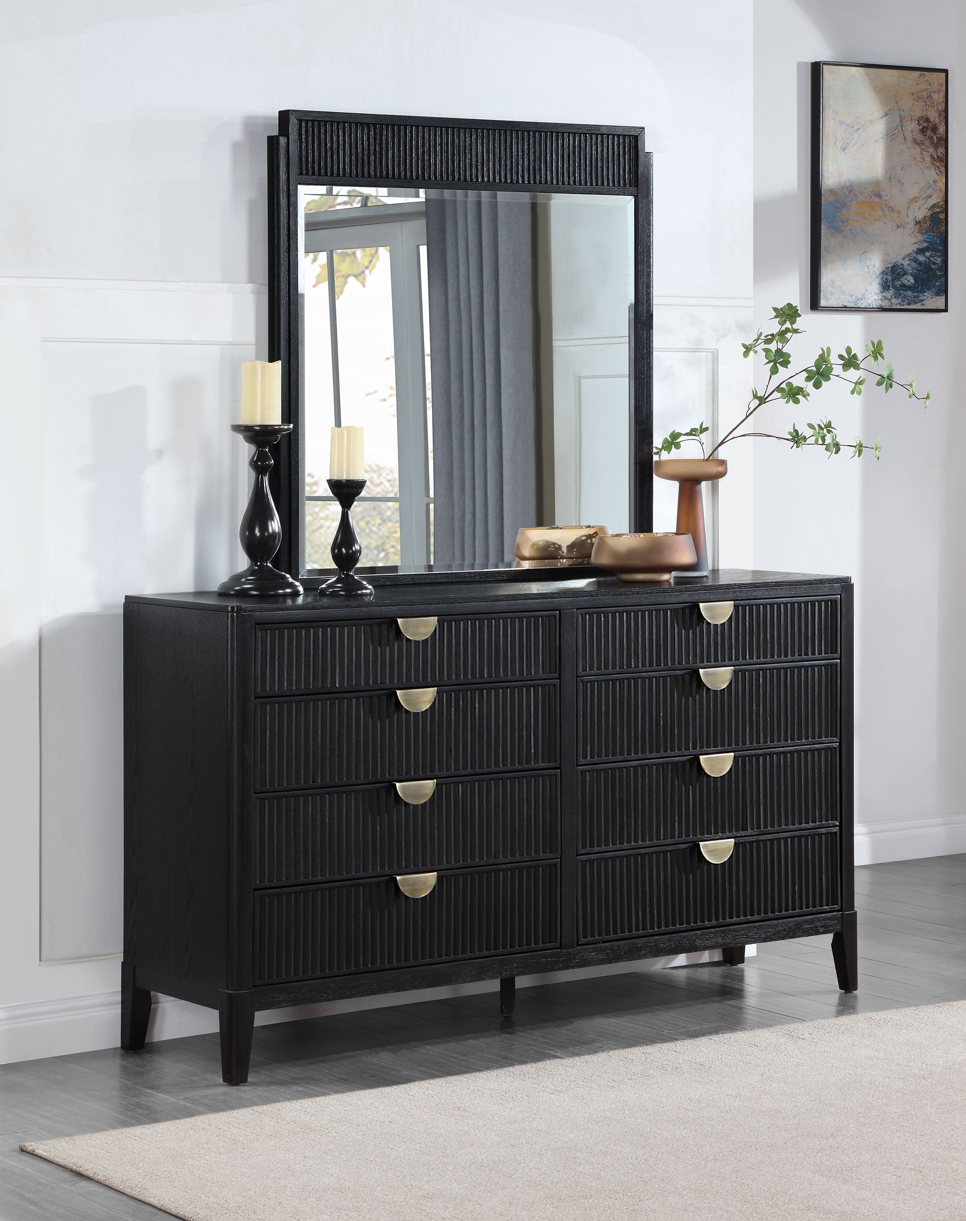 Brookmead Dresser with Mirror - Luxury Home Furniture (MI)