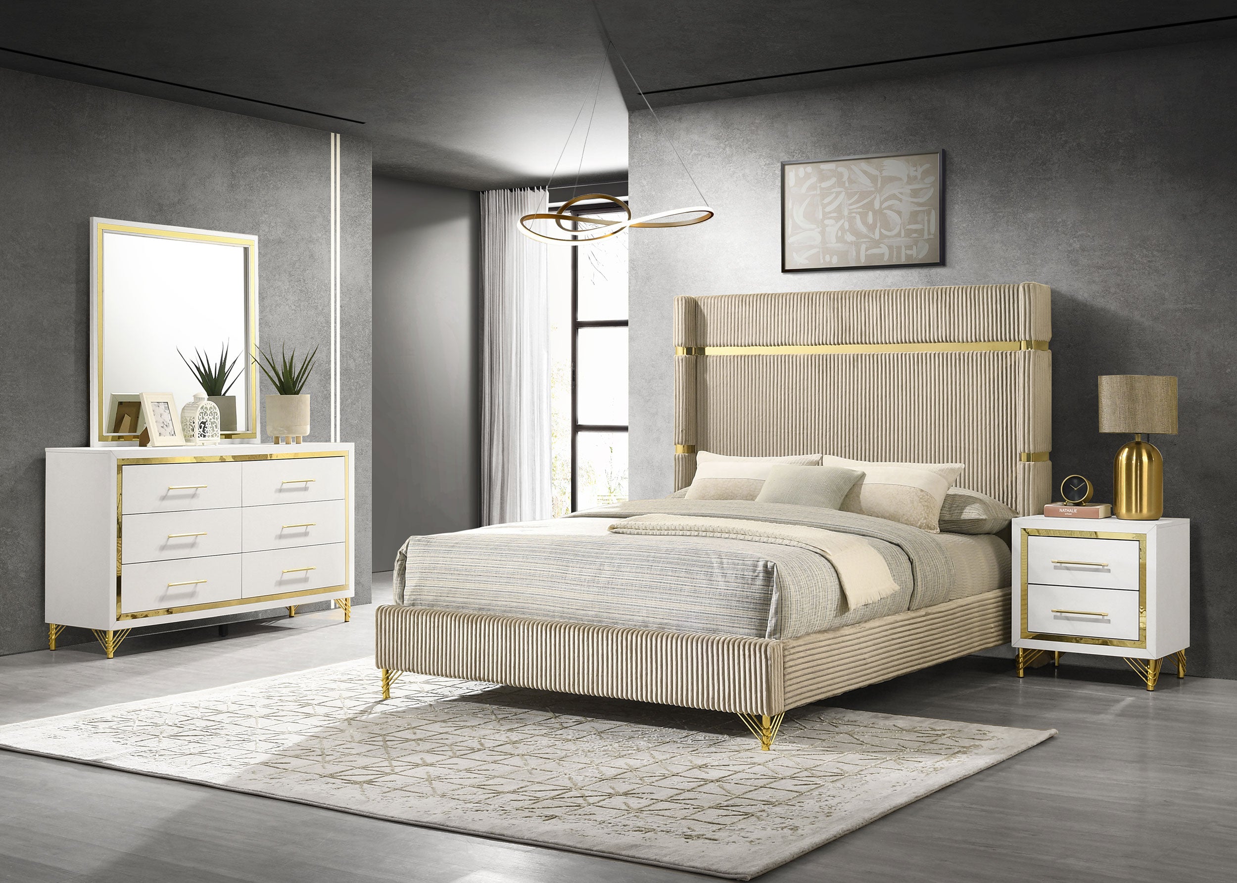 Lucia 4 Pc Bedroom Set - Luxury Home Furniture (MI)