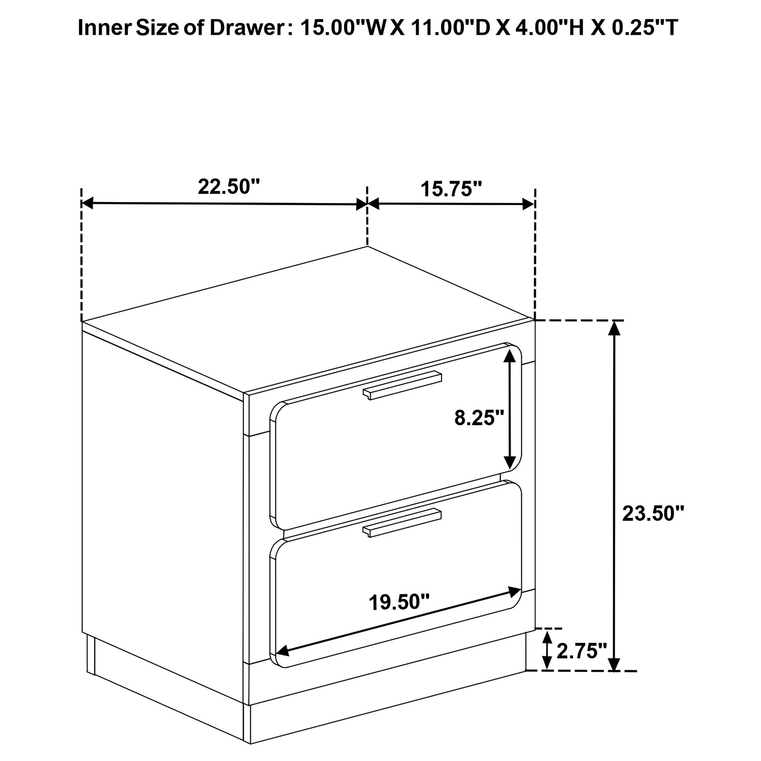 Caraway Nightstand - Luxury Home Furniture (MI)