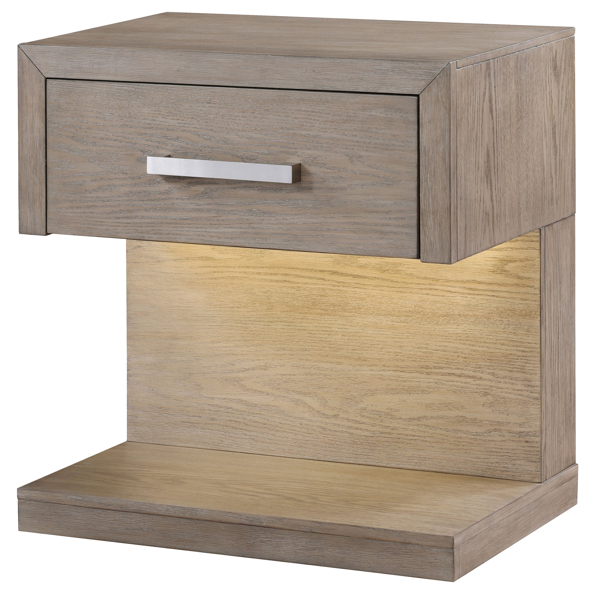 Kenora Nightstand with LED Lighting - Luxury Home Furniture (MI)