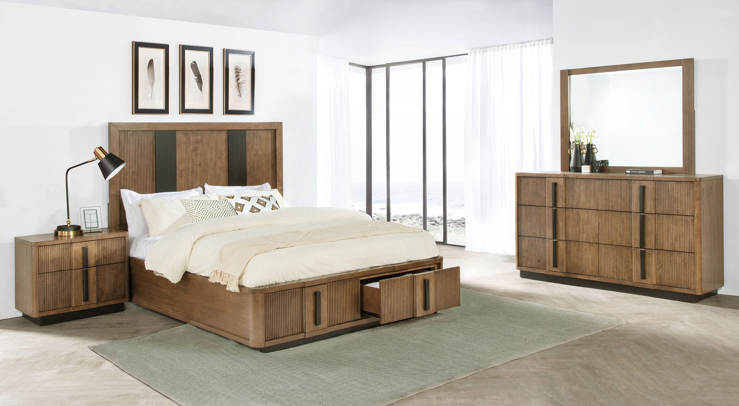Terrace 4 Pc Bedroom Set - Luxury Home Furniture (MI)
