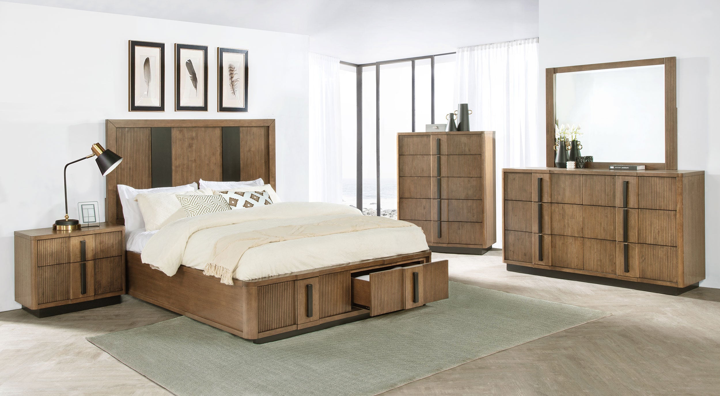 Terrace Panel Platform Storage Bed - Luxury Home Furniture (MI)