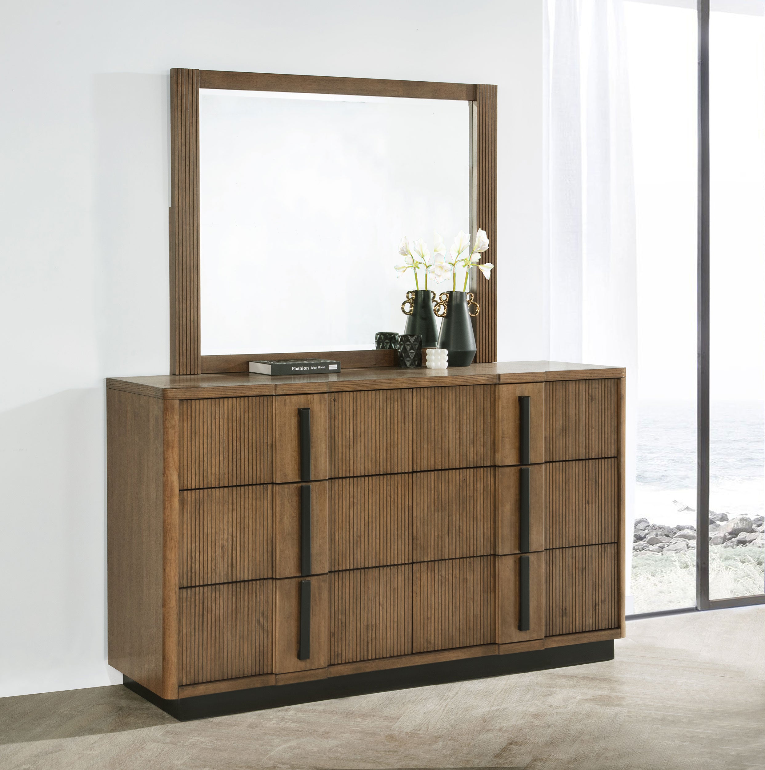 Terrace Dresser with Mirror - Luxury Home Furniture (MI)