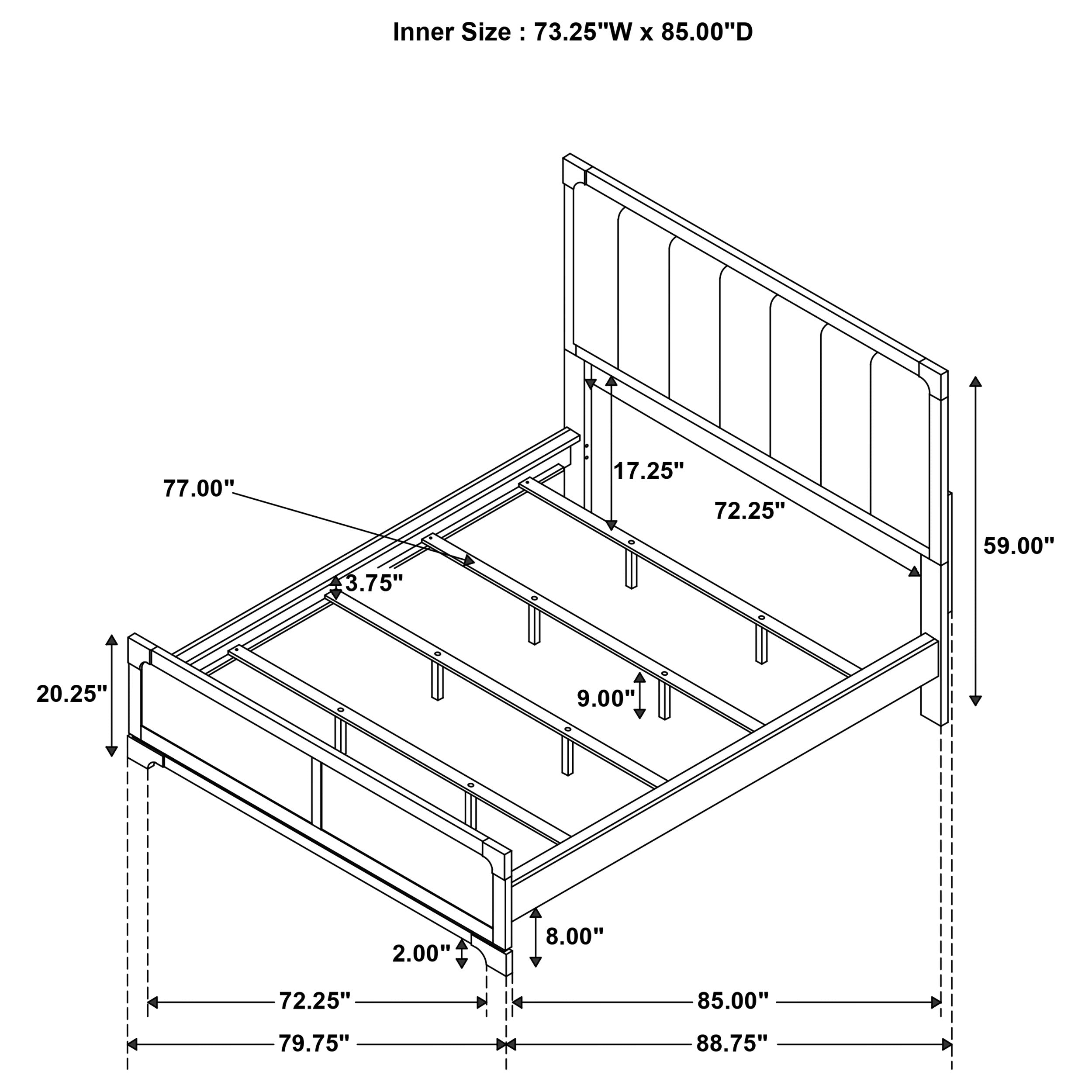 Gran Park Panel Bed - Luxury Home Furniture (MI)