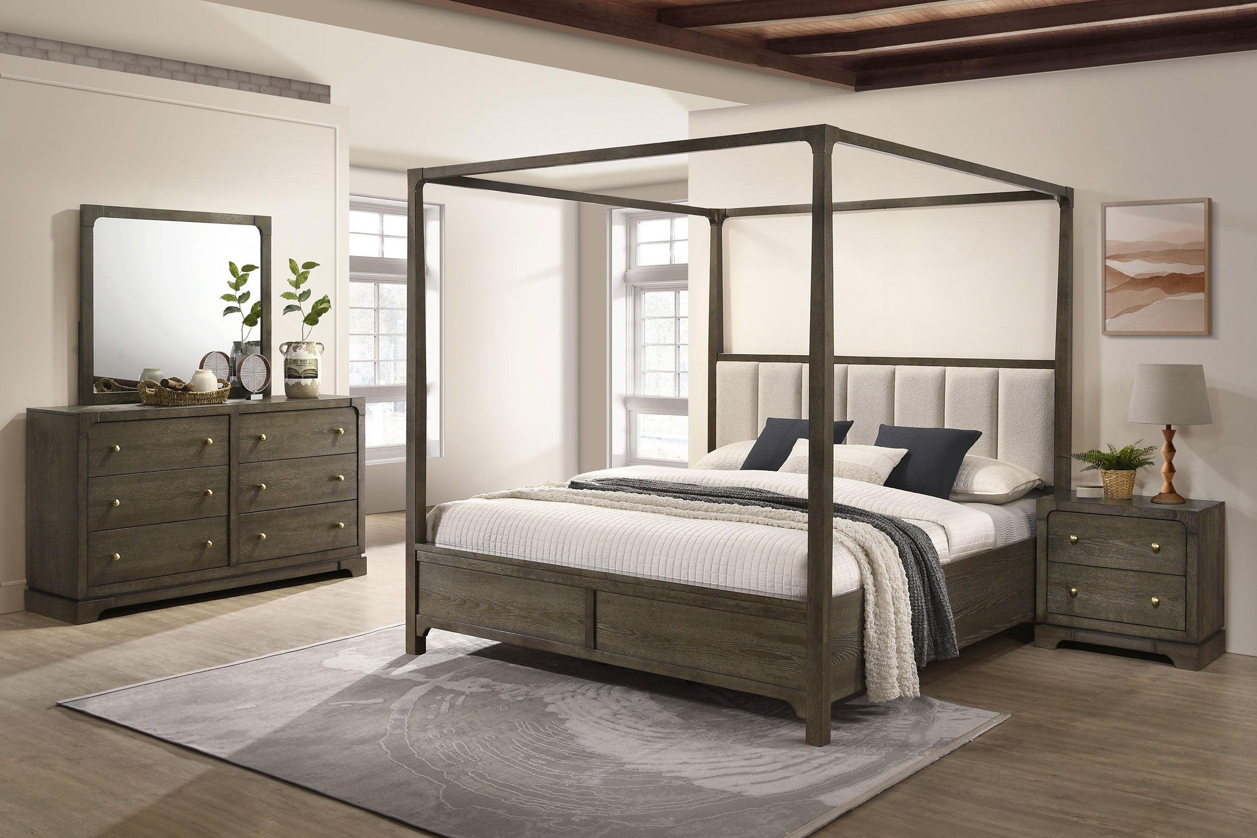 Gran Park 4 & 5 Piece Bedroom Set E.King, Queen, & Cal.King - Luxury Home Furniture (MI)