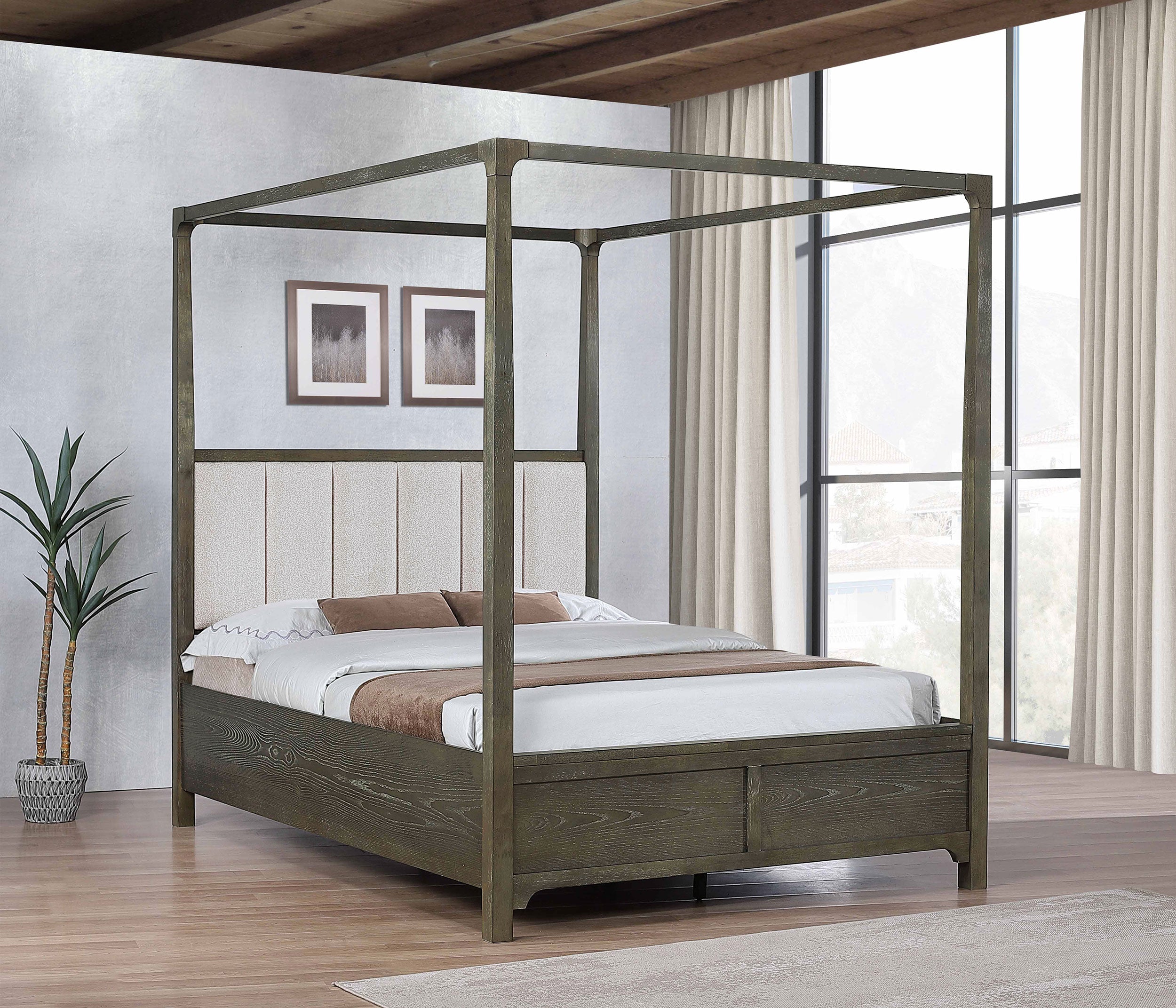 Gran Park Canopy Panel Bed - Luxury Home Furniture (MI)