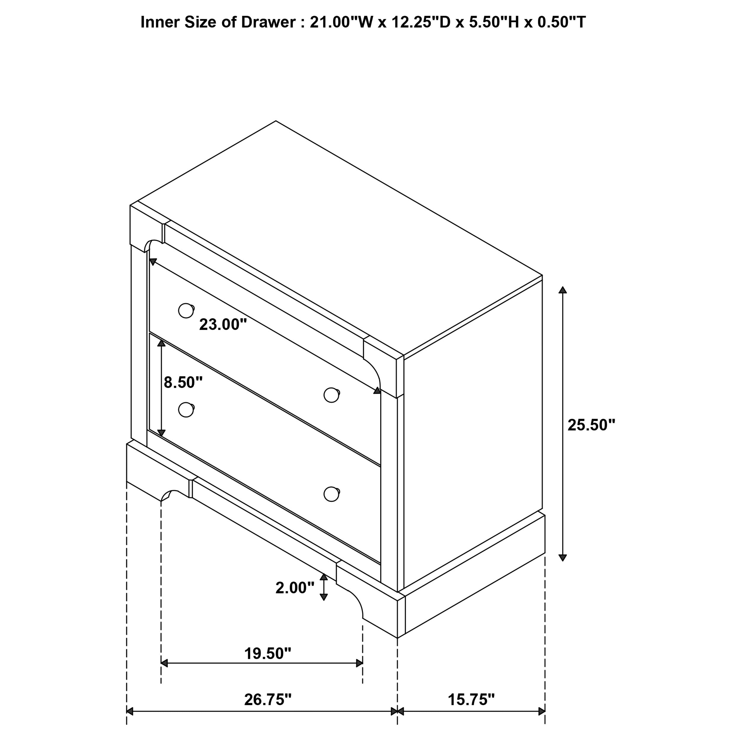 Gran Park Nightstand - Luxury Home Furniture (MI)