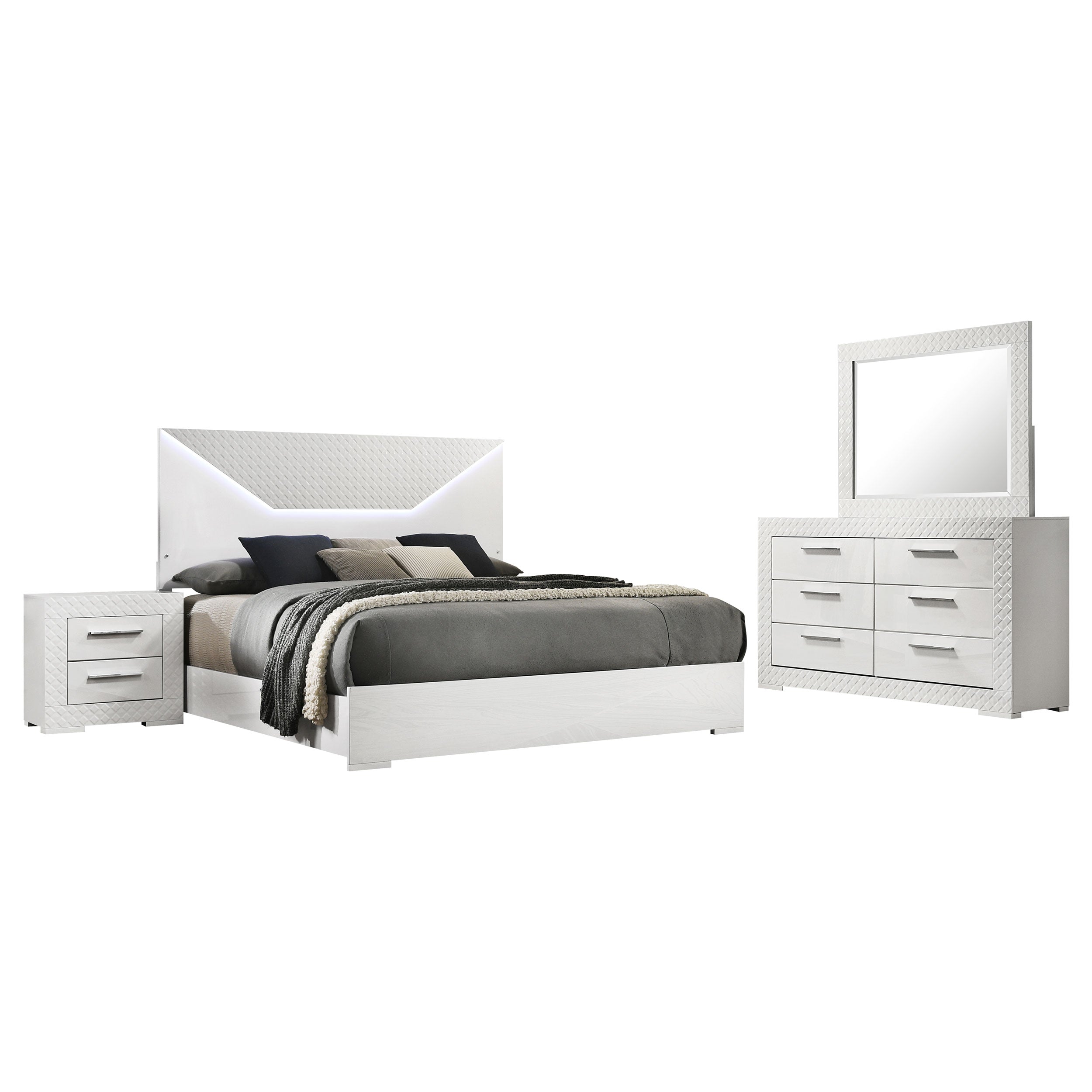Ives 4 Pc Bedroom Set - Luxury Home Furniture (MI)