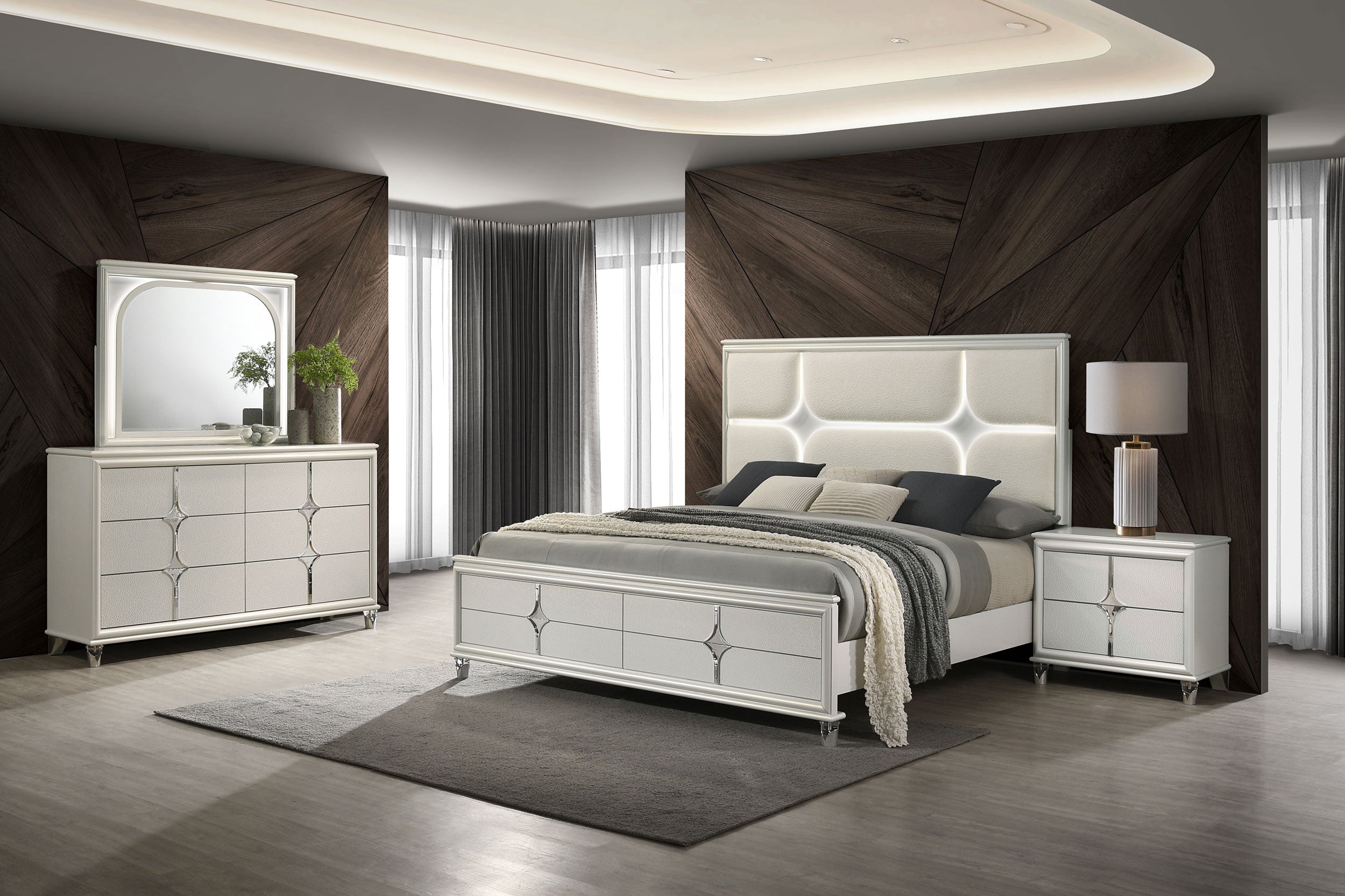 Olivia 4 Pc Bedroom Set - Luxury Home Furniture (MI)