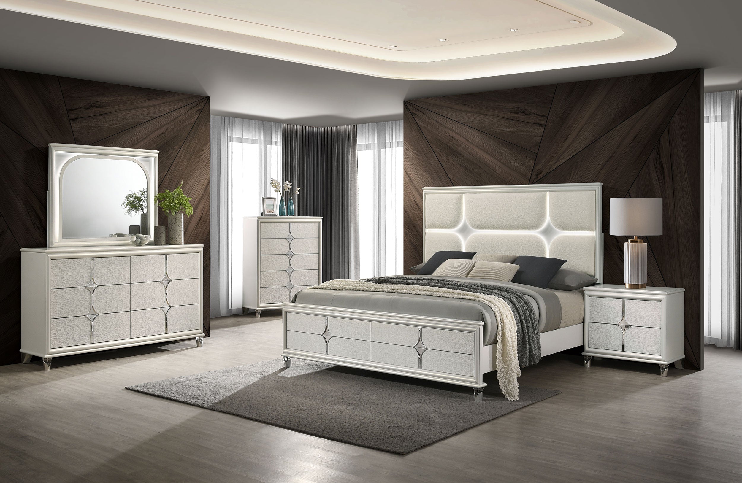 Olivia 5 Pc Bedroom Set - Luxury Home Furniture (MI)