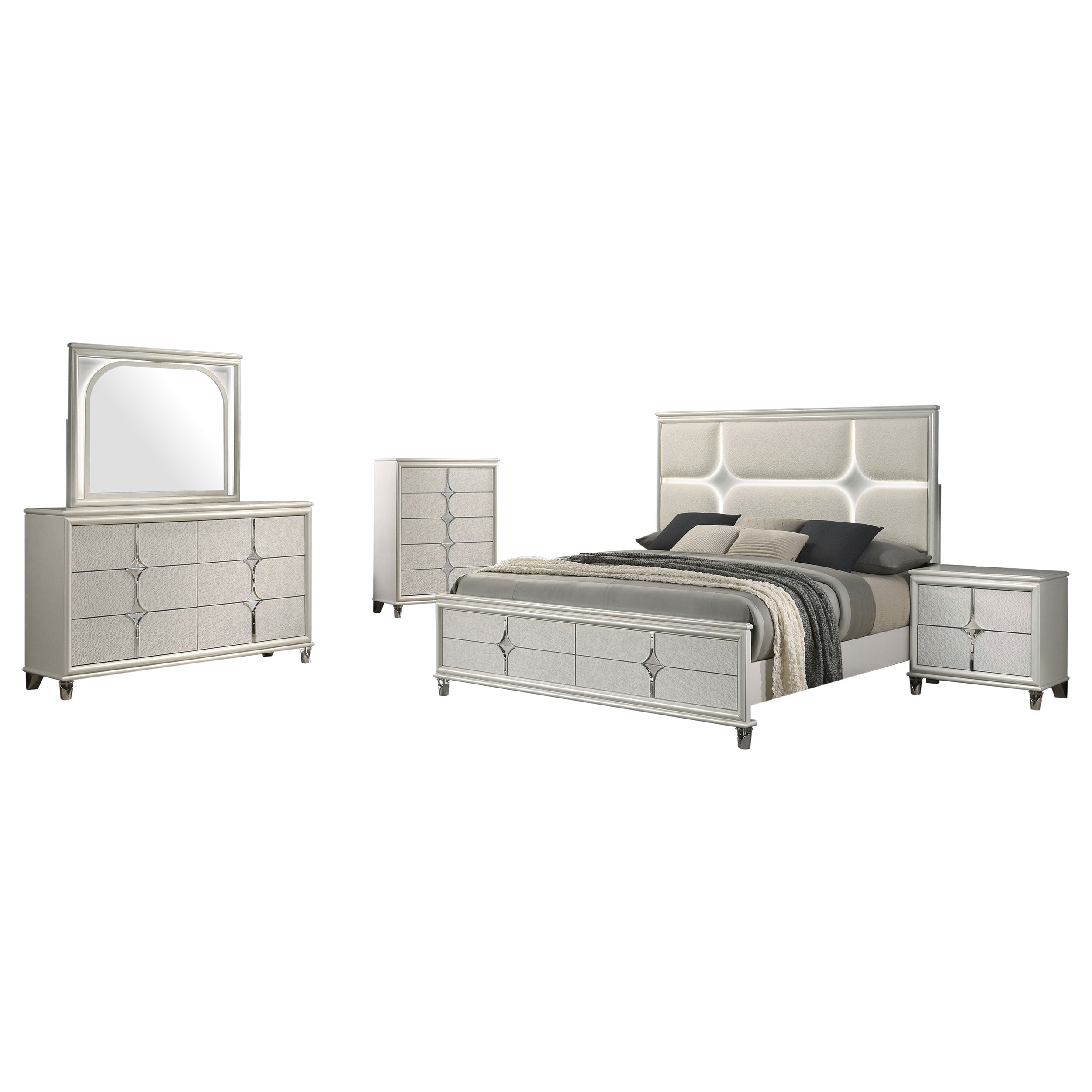 Olivia 5 Pc Bedroom Set - Luxury Home Furniture (MI)