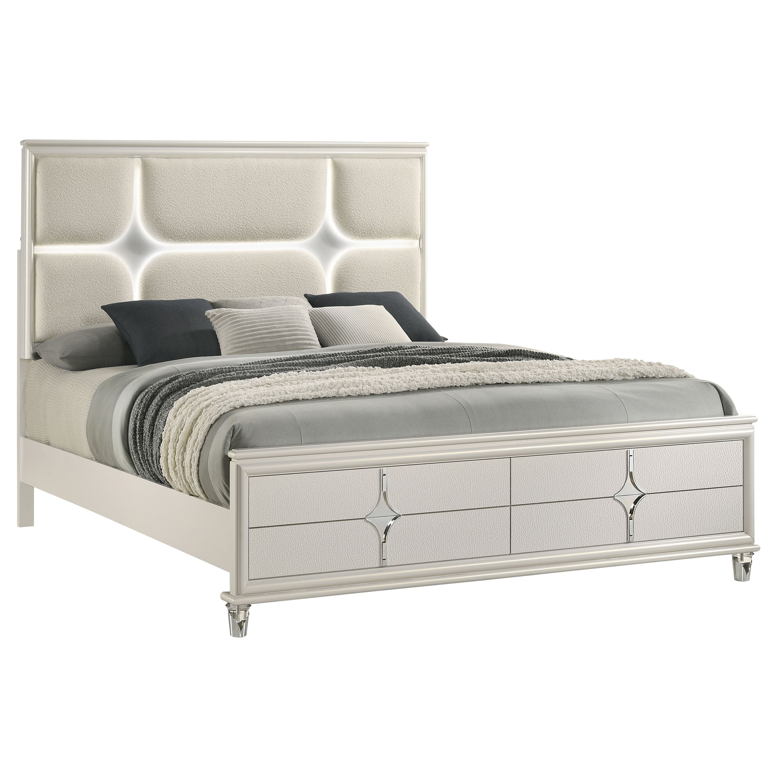 Olivia California King, E.King, & Queen Bed - Luxury Home Furniture (MI)