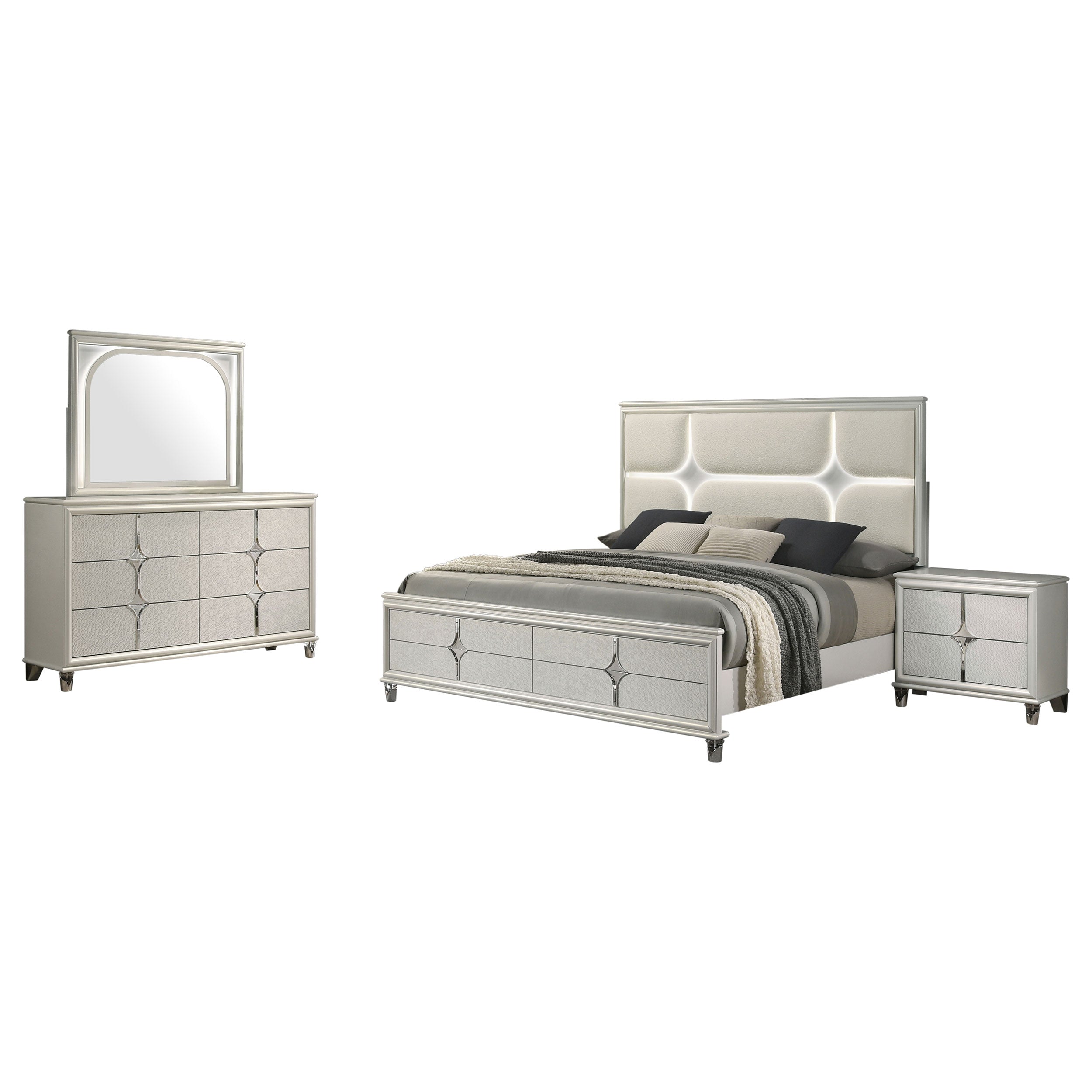 Olivia 4 Pc Bedroom Set - Luxury Home Furniture (MI)