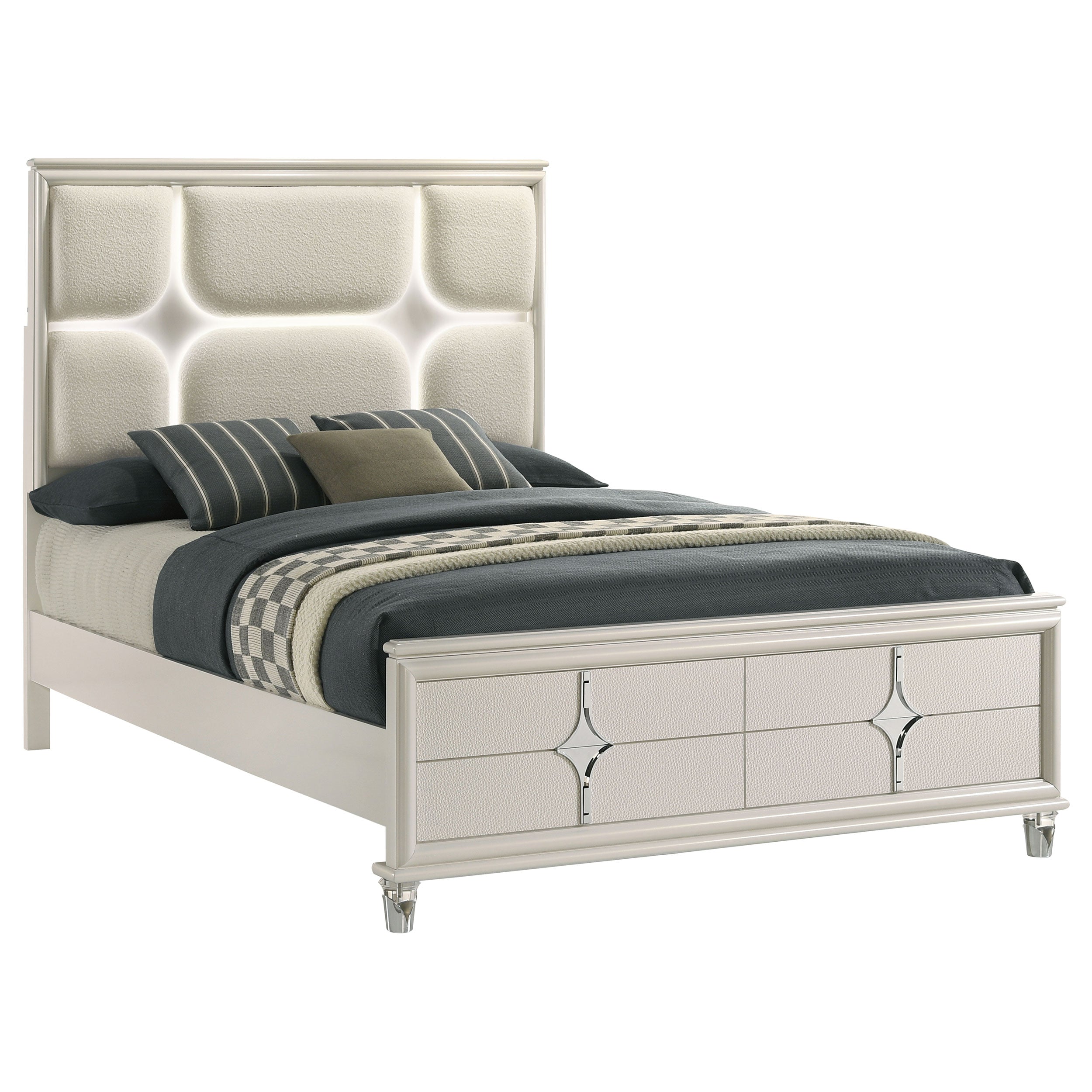 Olivia California King, E.King, & Queen Bed - Luxury Home Furniture (MI)